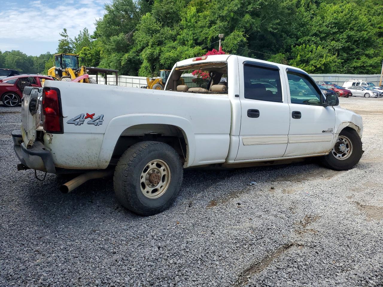 2007 Chevrolet Silverado K2500 Heavy Duty White vin: 1GCHK23DX7F188833