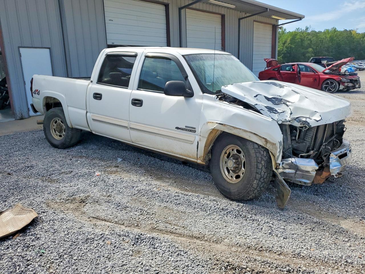 2007 Chevrolet Silverado K2500 Heavy Duty White vin: 1GCHK23DX7F188833