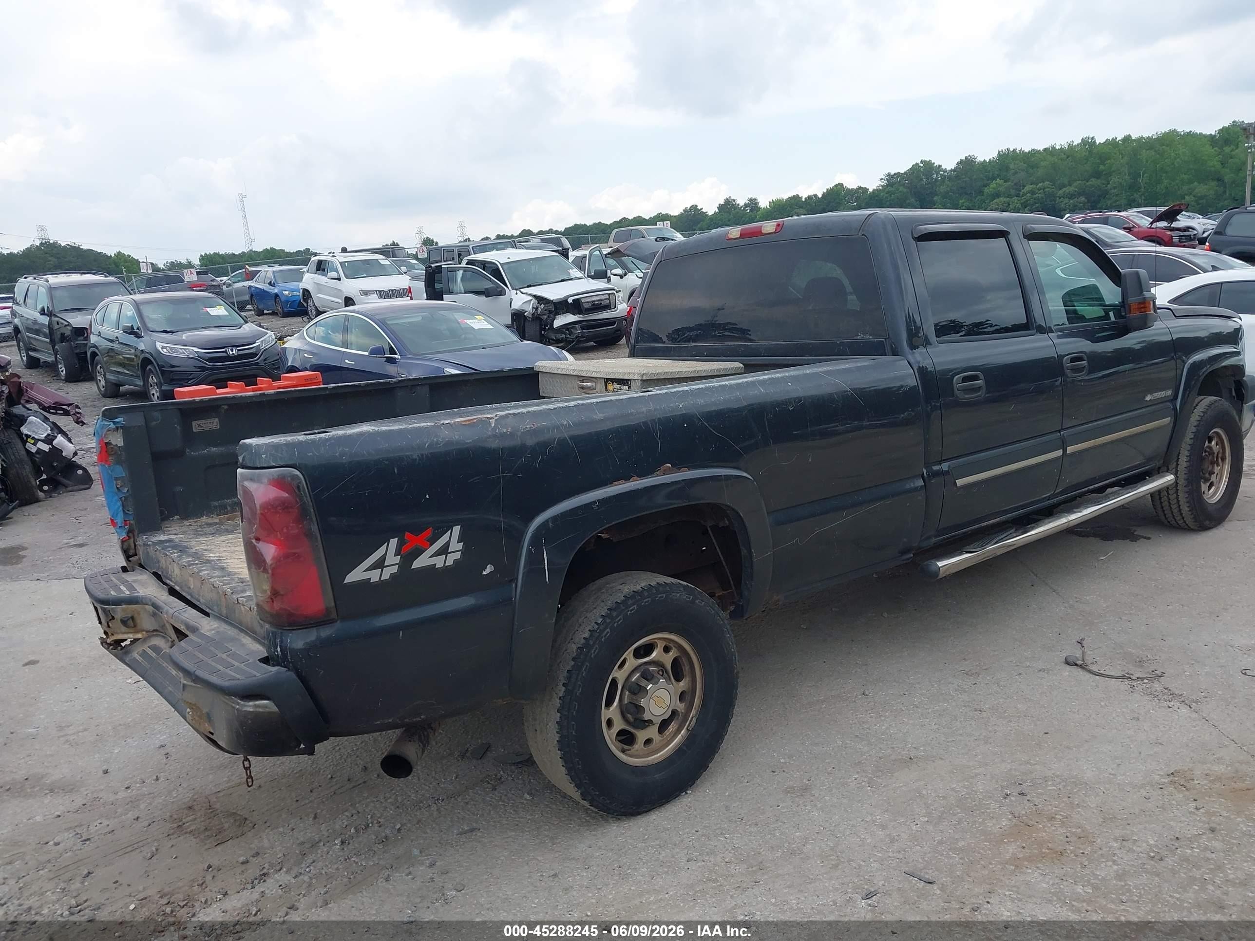 2004 Chevrolet Silverado 2500hd Ls Gray vin: 1GCHK23GX4F176509