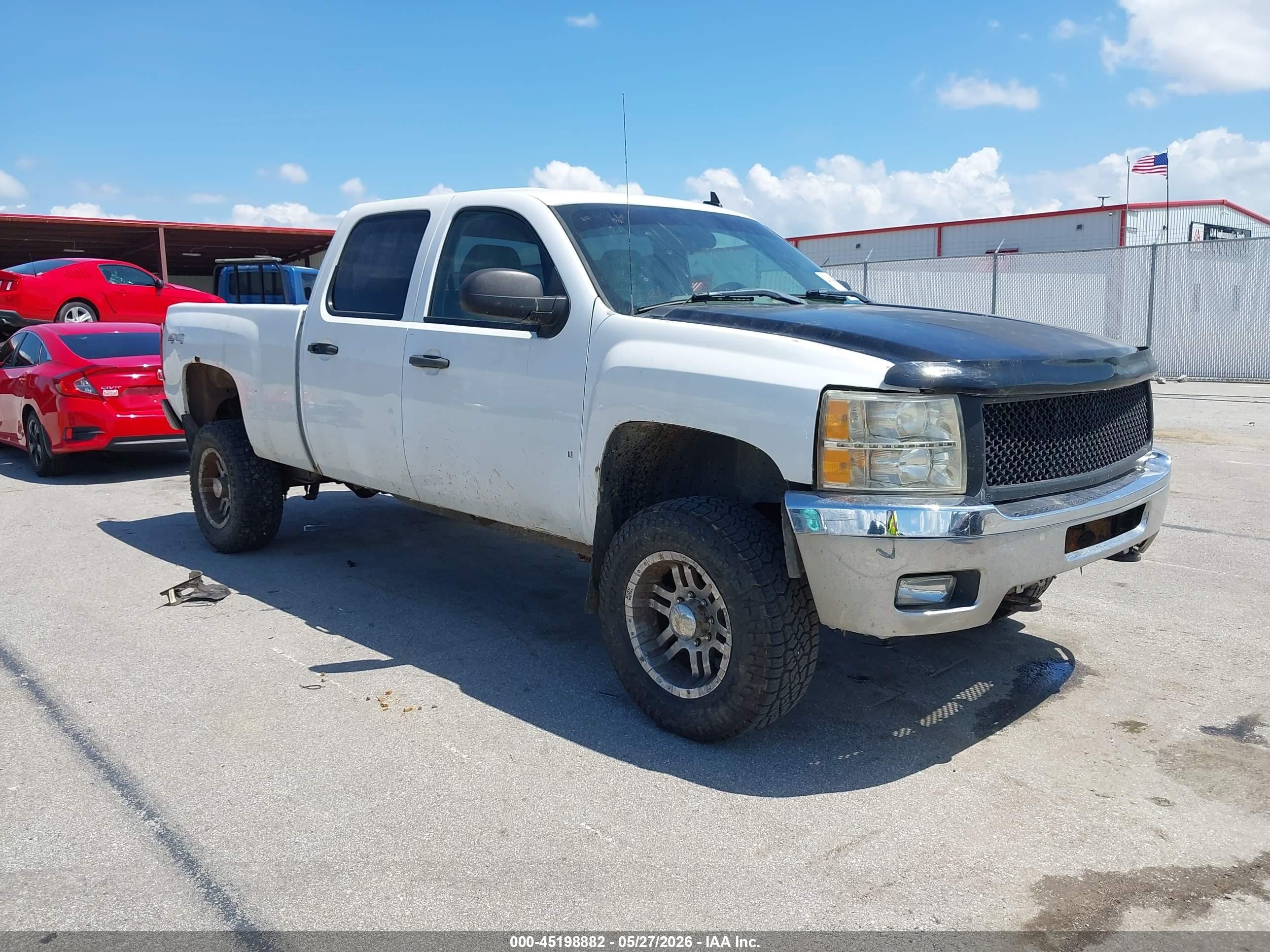 2007 Chevrolet Silverado 2500hd Work Truck White vin: 1GCHK23K07F525475