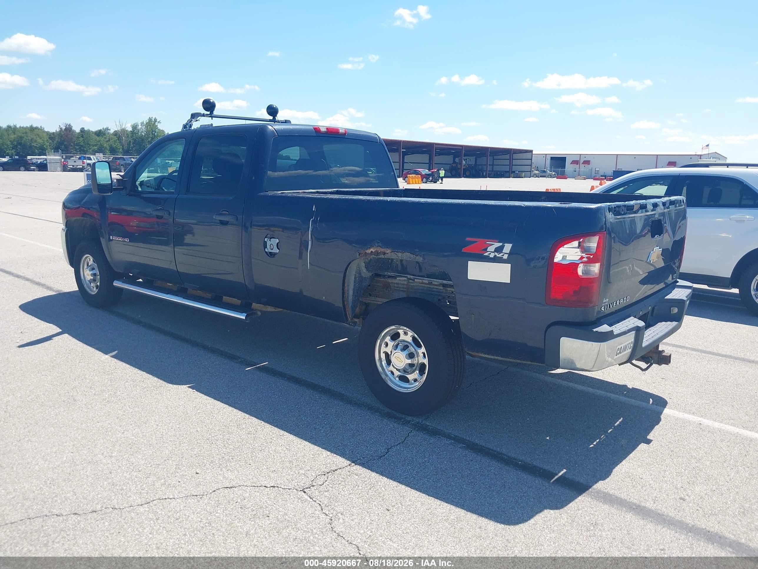 2008 Chevrolet Silverado 2500hd Lt1 Black vin: 1GCHK23K08F165593