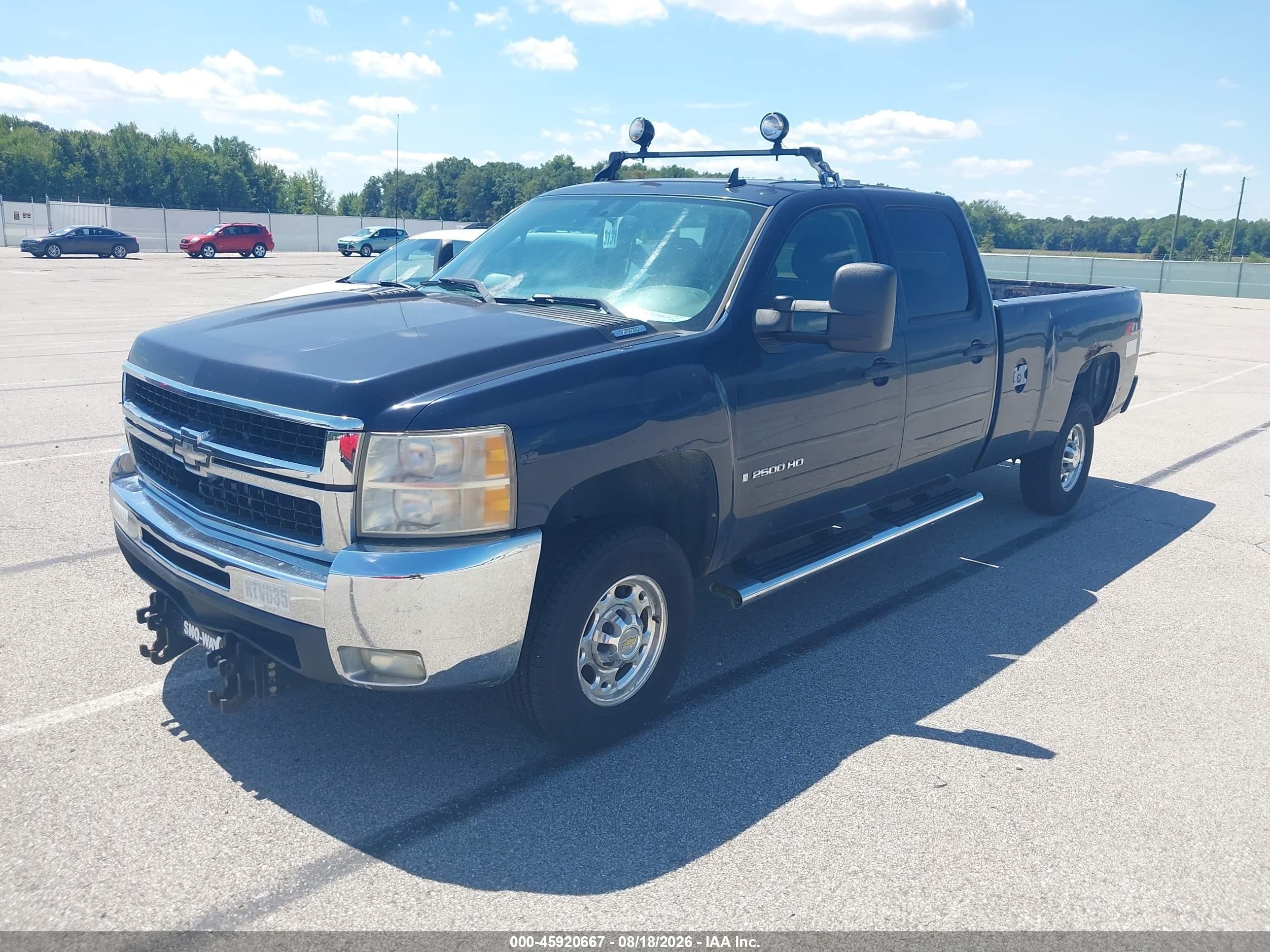 2008 Chevrolet Silverado 2500hd Lt1 Black vin: 1GCHK23K08F165593