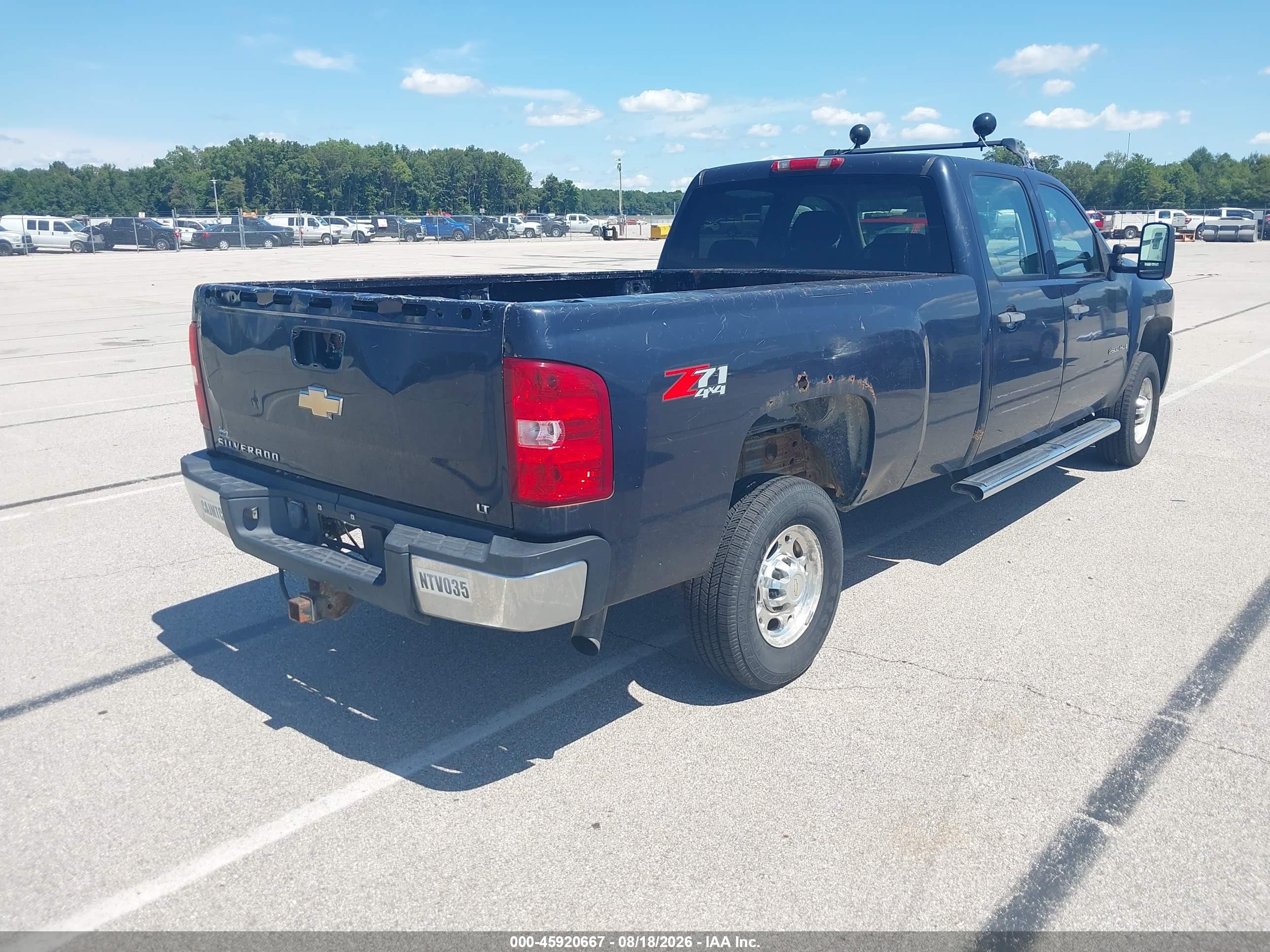 2008 Chevrolet Silverado 2500hd Lt1 Black vin: 1GCHK23K08F165593