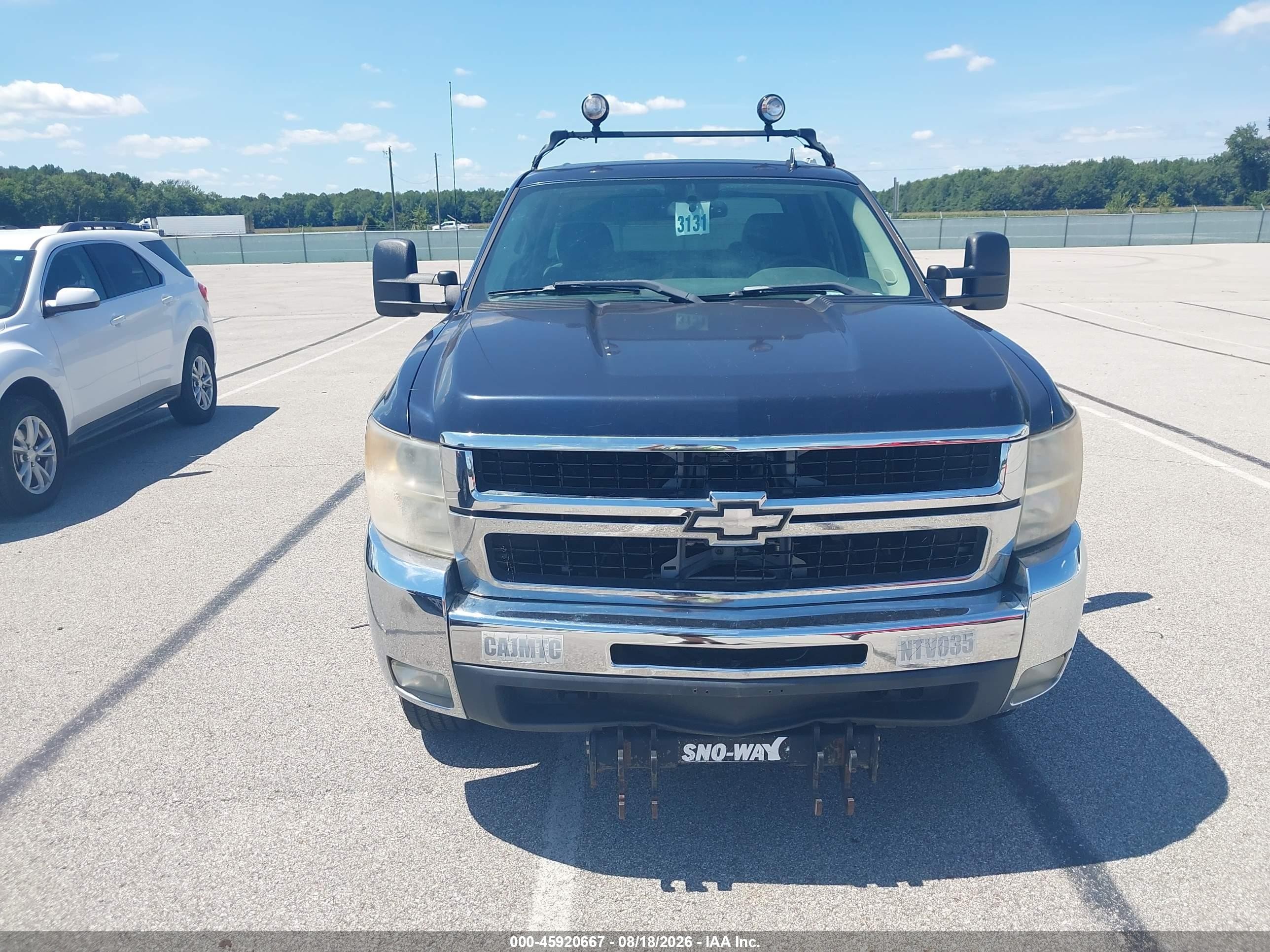 2008 Chevrolet Silverado 2500hd Lt1 Black vin: 1GCHK23K08F165593