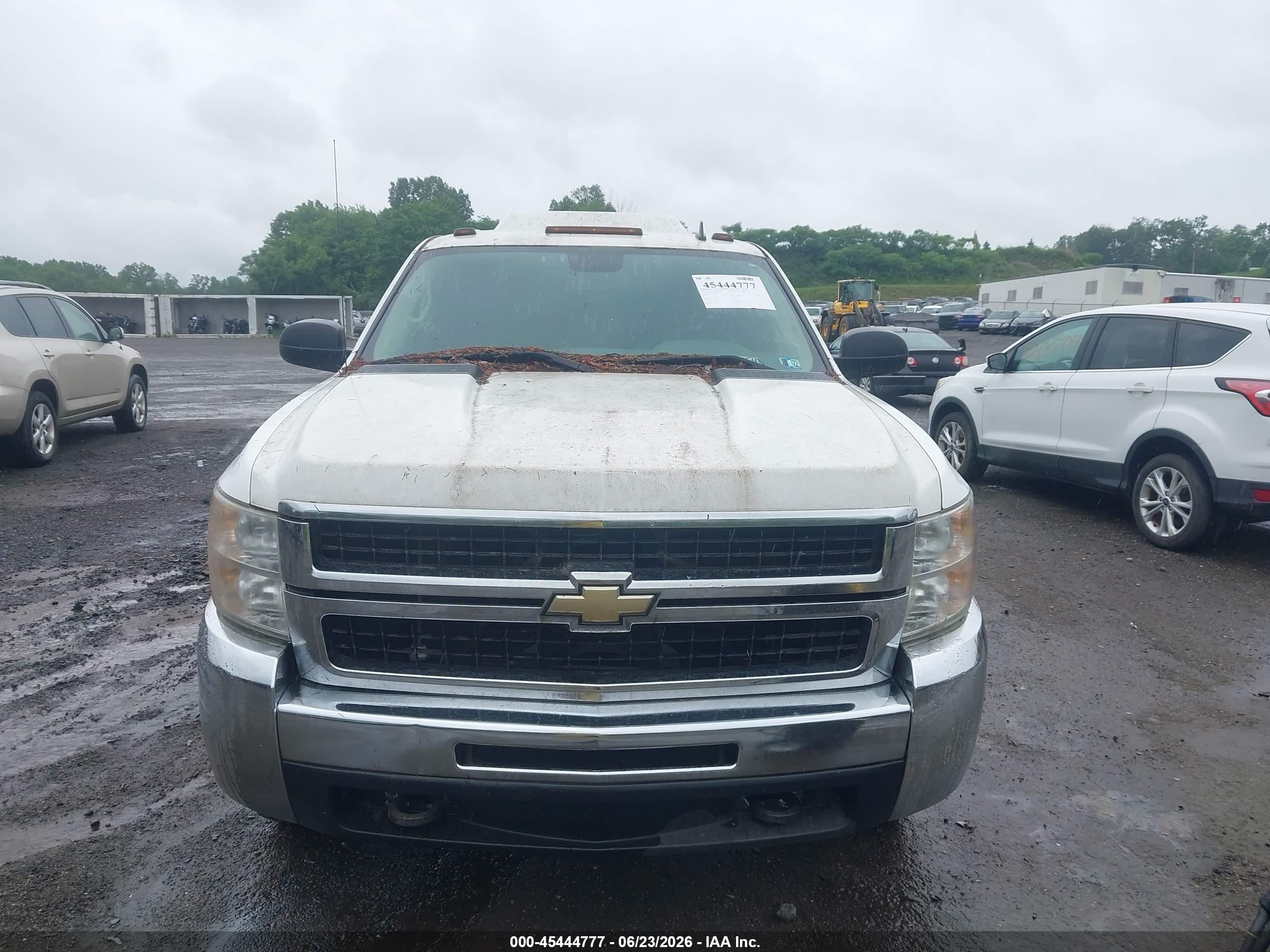 2008 Chevrolet Silverado 2500hd Work Truck White vin: 1GCHK23K18F190891