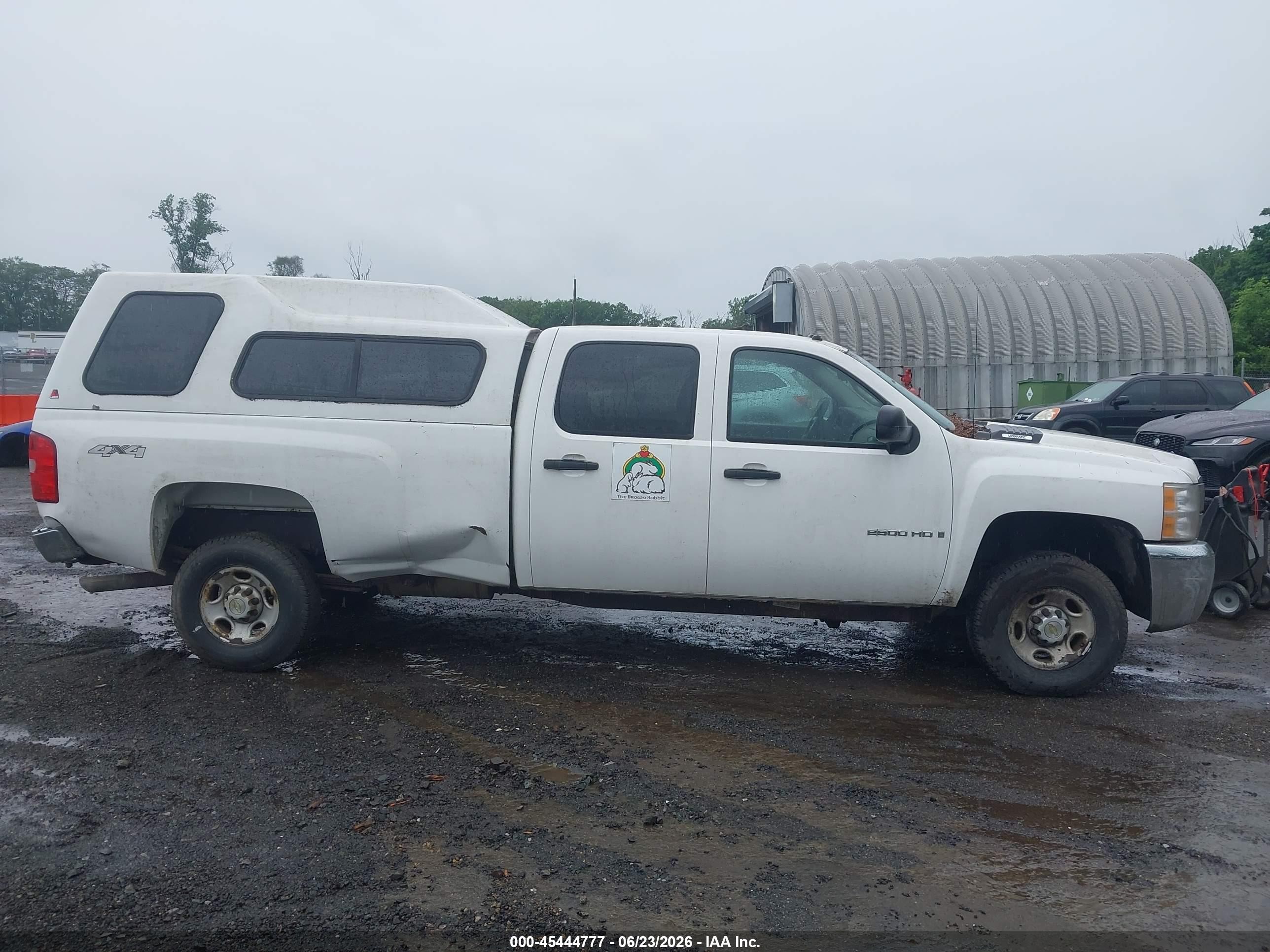 2008 Chevrolet Silverado 2500hd Work Truck White vin: 1GCHK23K18F190891