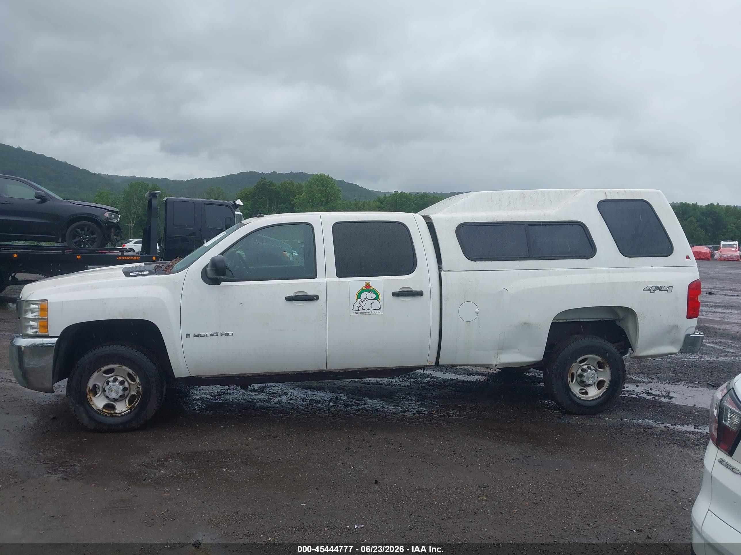2008 Chevrolet Silverado 2500hd Work Truck White vin: 1GCHK23K18F190891