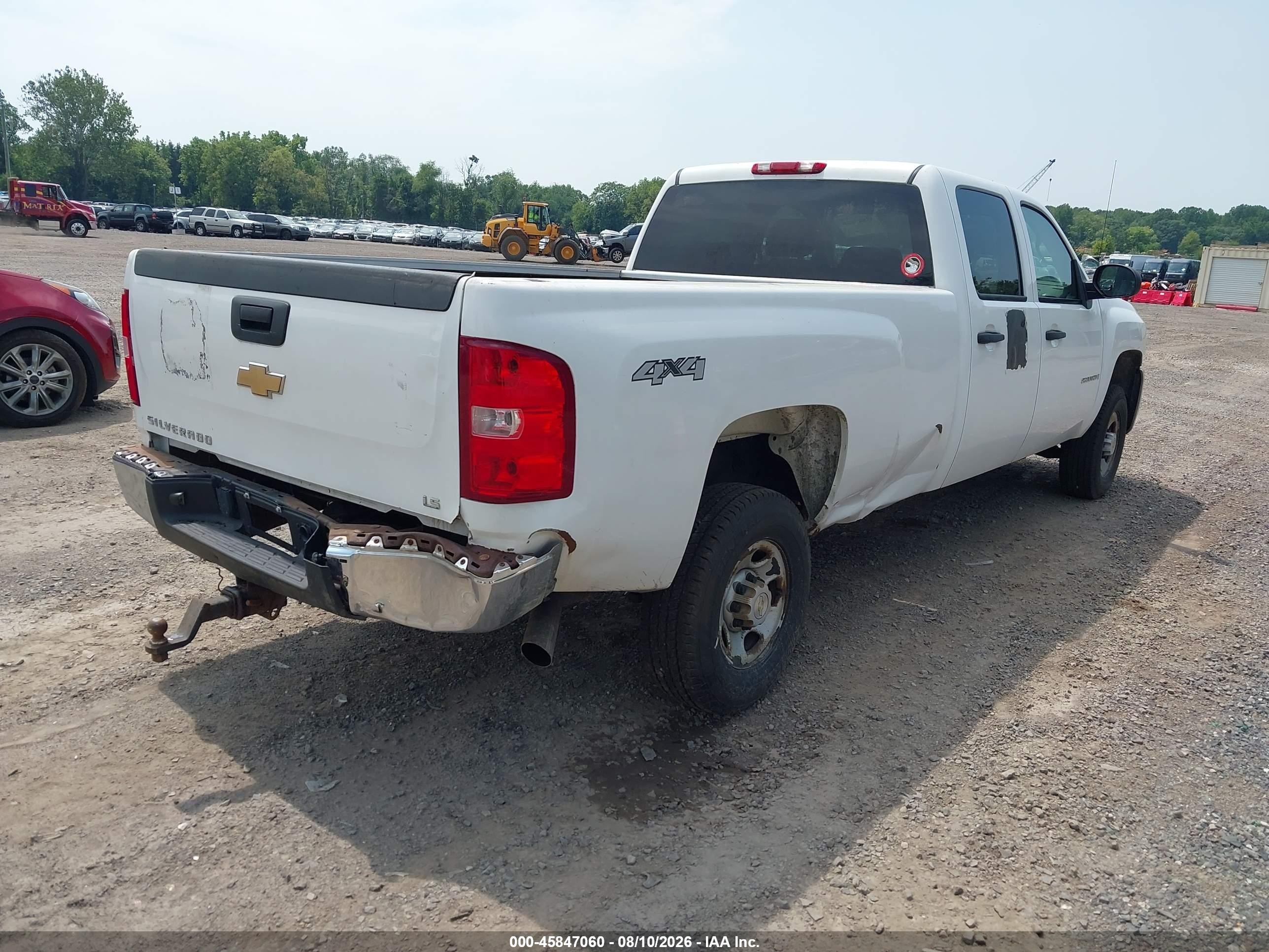 2008 Chevrolet Silverado 2500hd Work Truck White vin: 1GCHK23K18F190891