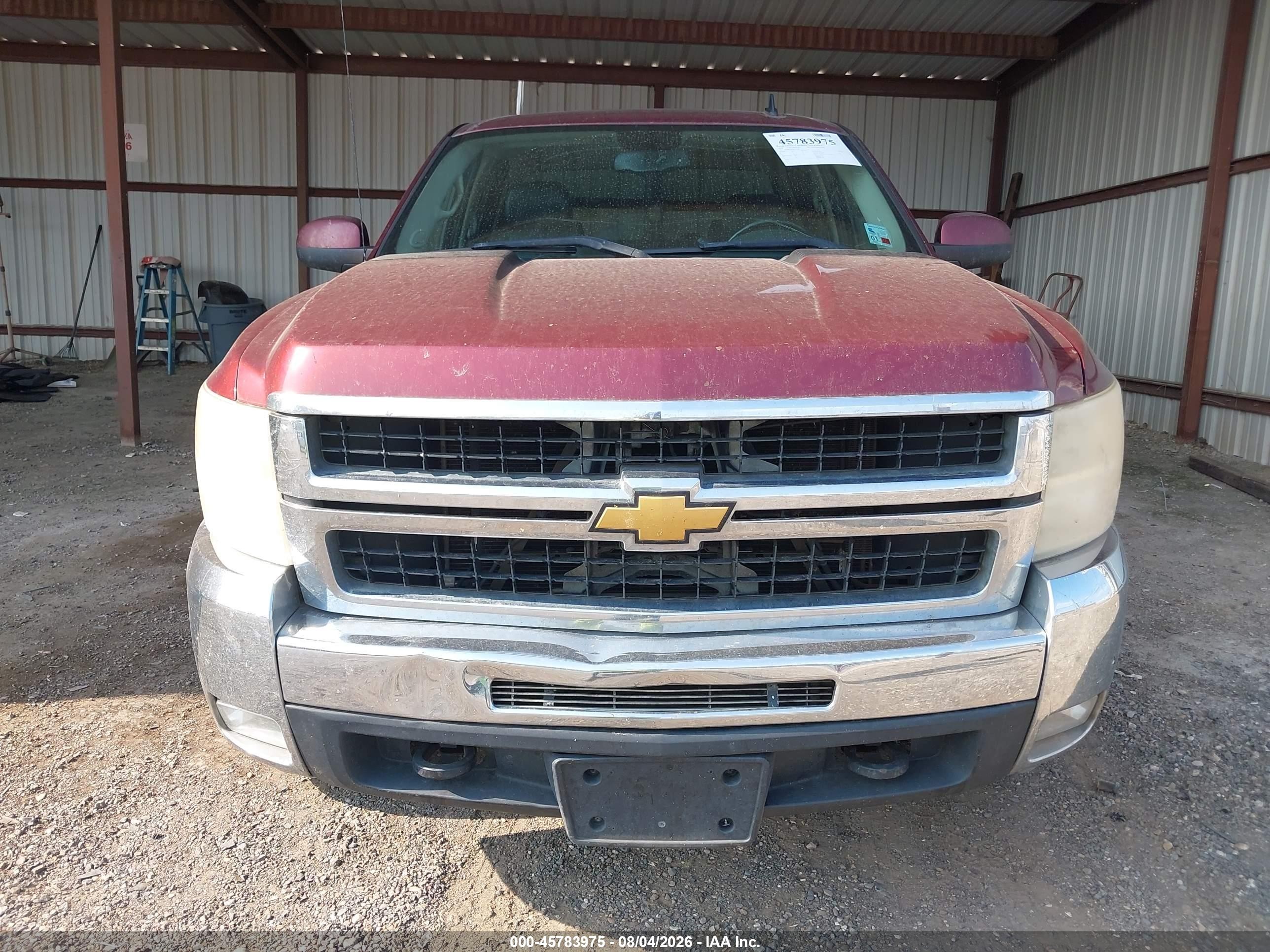 2008 Chevrolet Silverado 2500hd Ltz Burgundy vin: 1GCHK23K28F140002