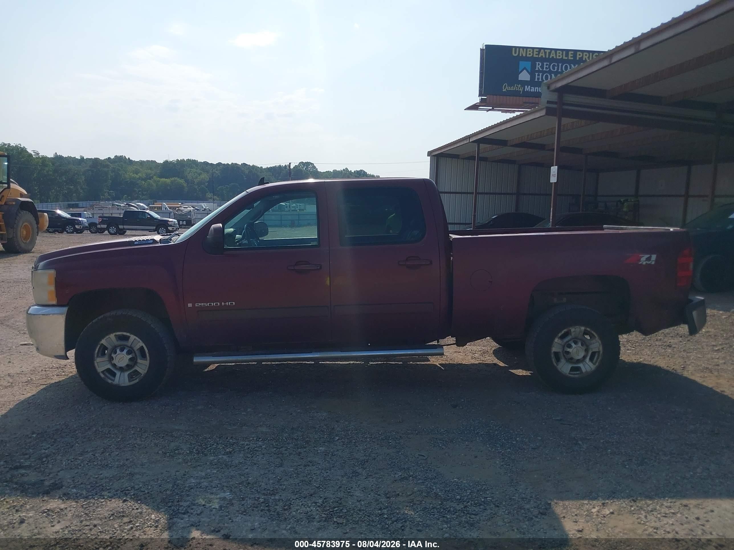 2008 Chevrolet Silverado 2500hd Ltz Burgundy vin: 1GCHK23K28F140002
