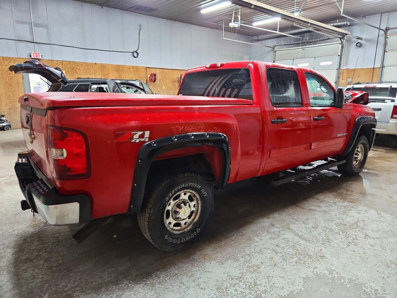 2007 Chevrolet Silverado K2500 Heavy Duty Red vin: 1GCHK23K47F511305