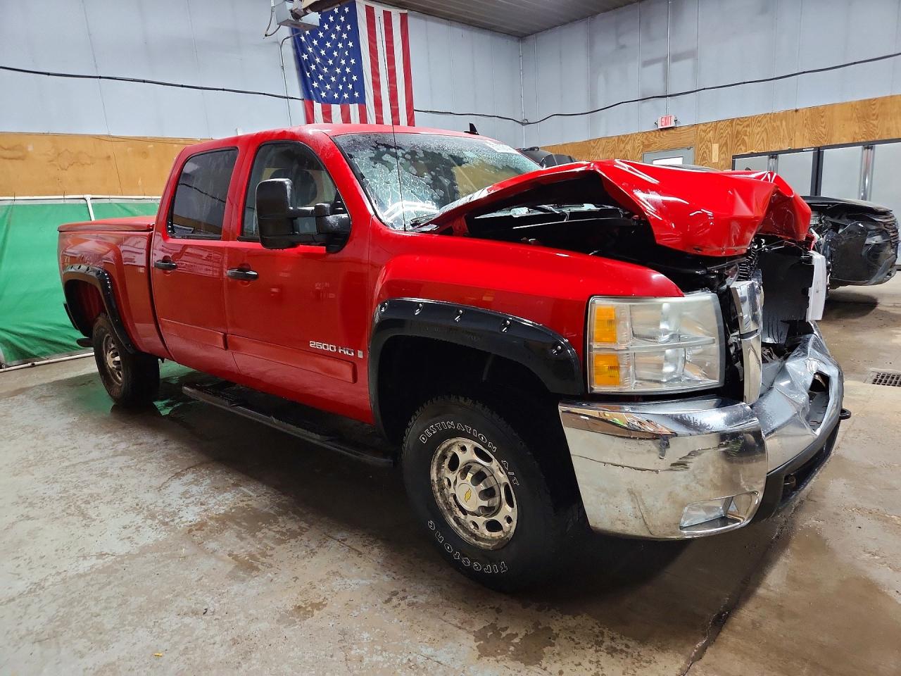 2007 Chevrolet Silverado K2500 Heavy Duty Red vin: 1GCHK23K47F511305