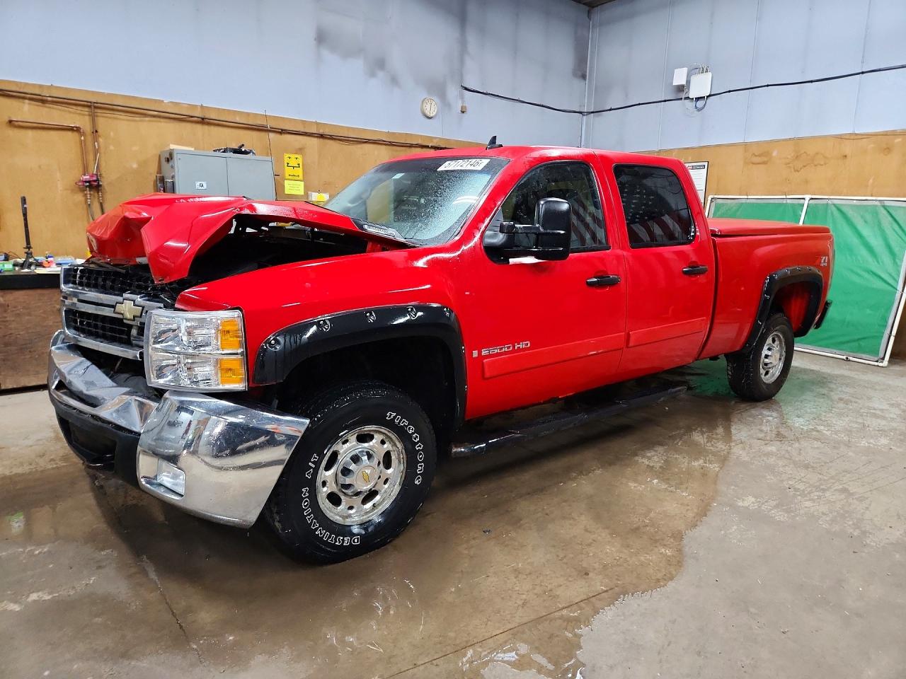 2007 Chevrolet Silverado K2500 Heavy Duty Red vin: 1GCHK23K47F511305