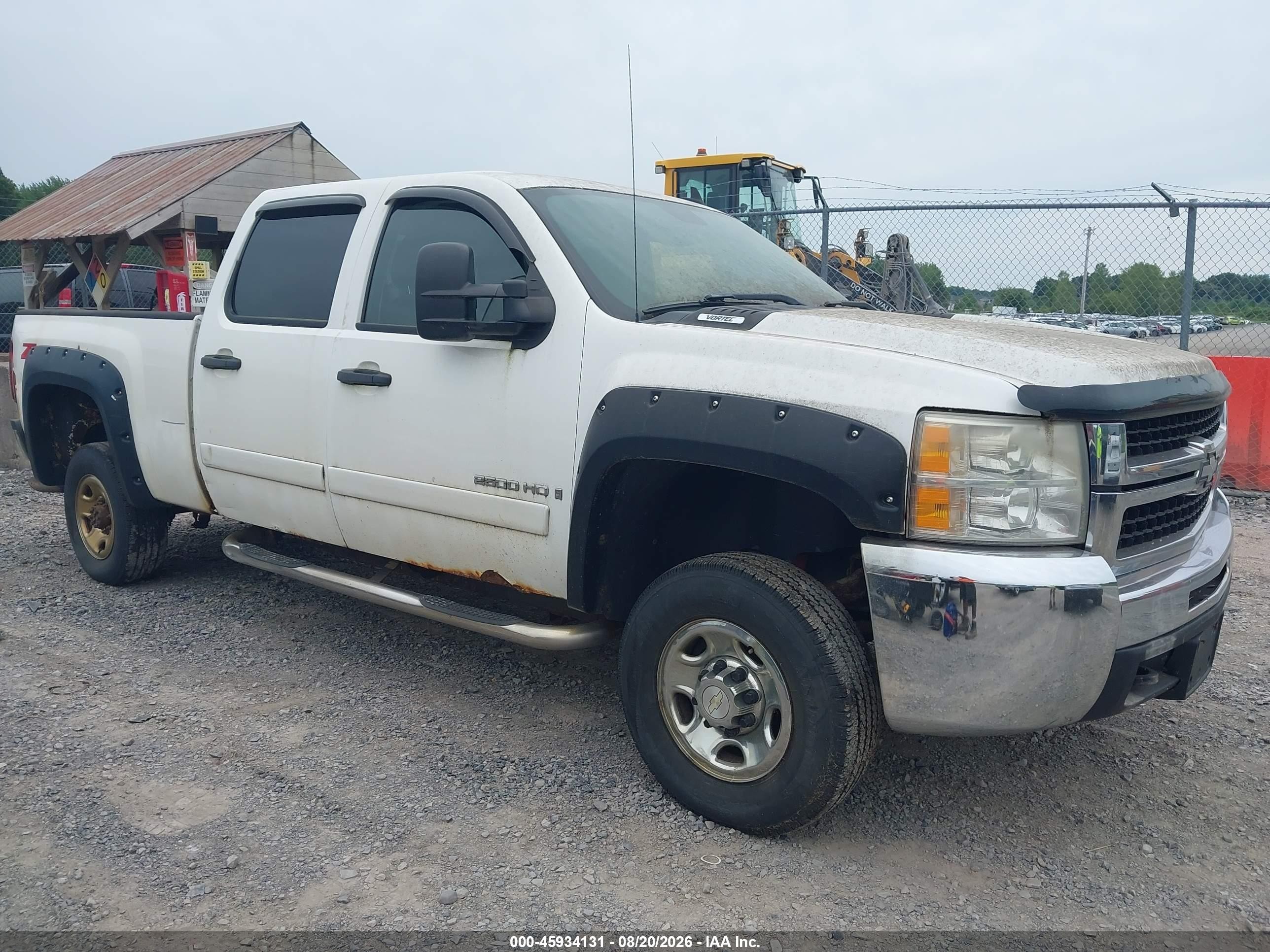 2008 Chevrolet Silverado 2500hd Lt1 Белый vin: 1GCHK23K48F115702