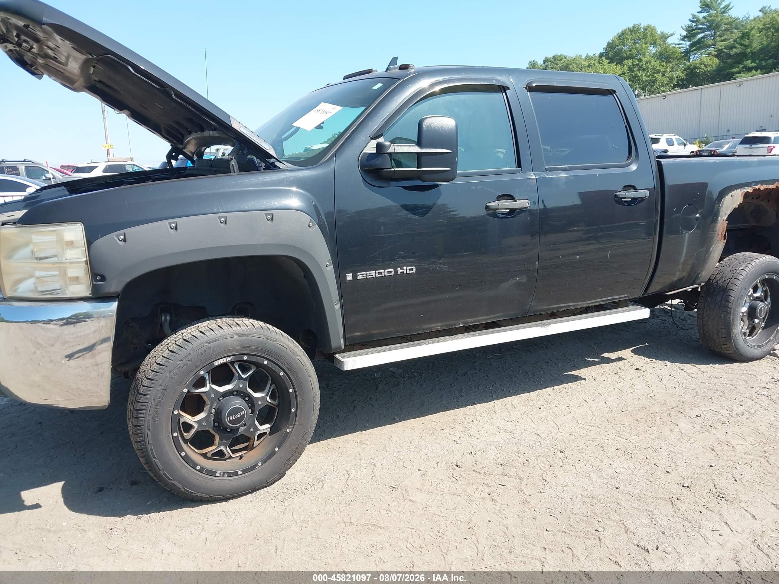 2007 Chevrolet Silverado 2500hd Lt1 Black vin: 1GCHK23K57F533572