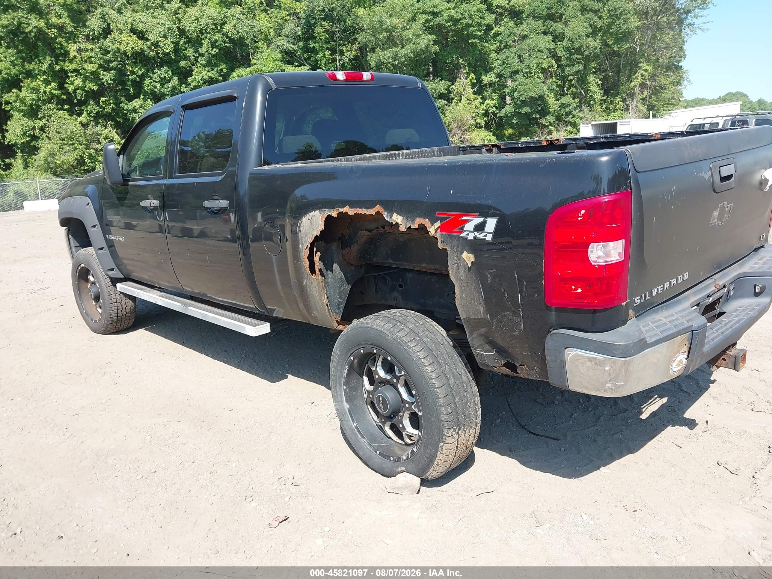 2007 Chevrolet Silverado 2500hd Lt1 Black vin: 1GCHK23K57F533572