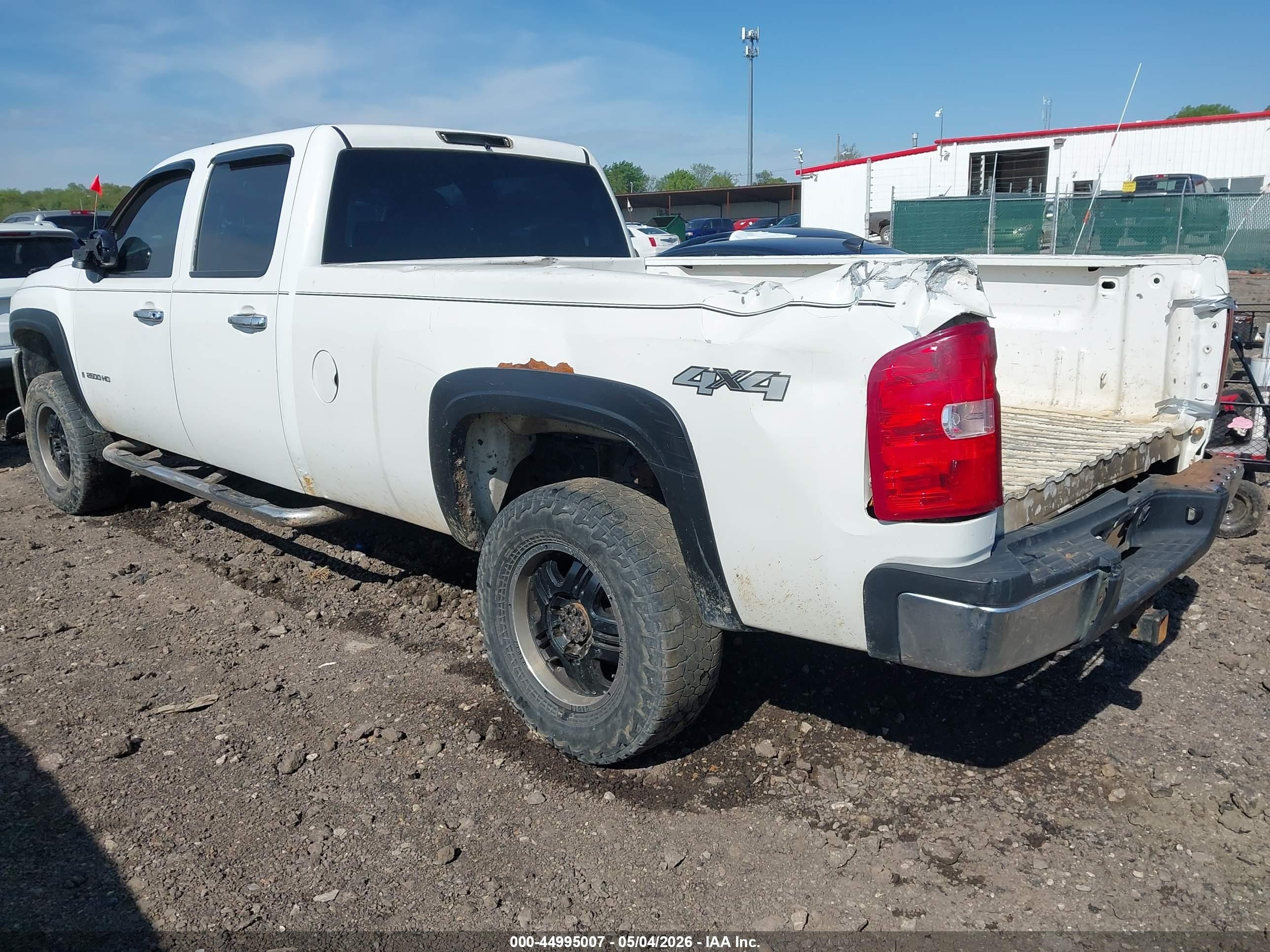 2008 Chevrolet Silverado 2500hd Work Truck White vin: 1GCHK23K58F140821