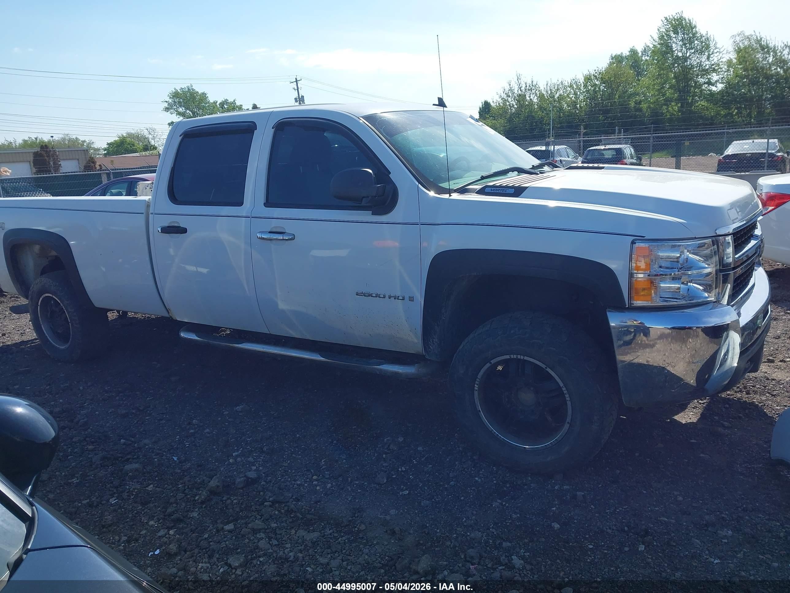 2008 Chevrolet Silverado 2500hd Work Truck White vin: 1GCHK23K58F140821