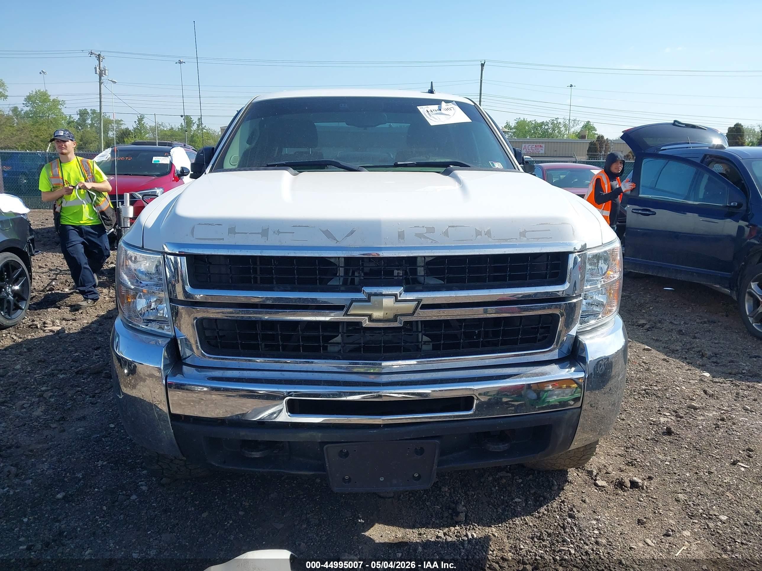 2008 Chevrolet Silverado 2500hd Work Truck White vin: 1GCHK23K58F140821