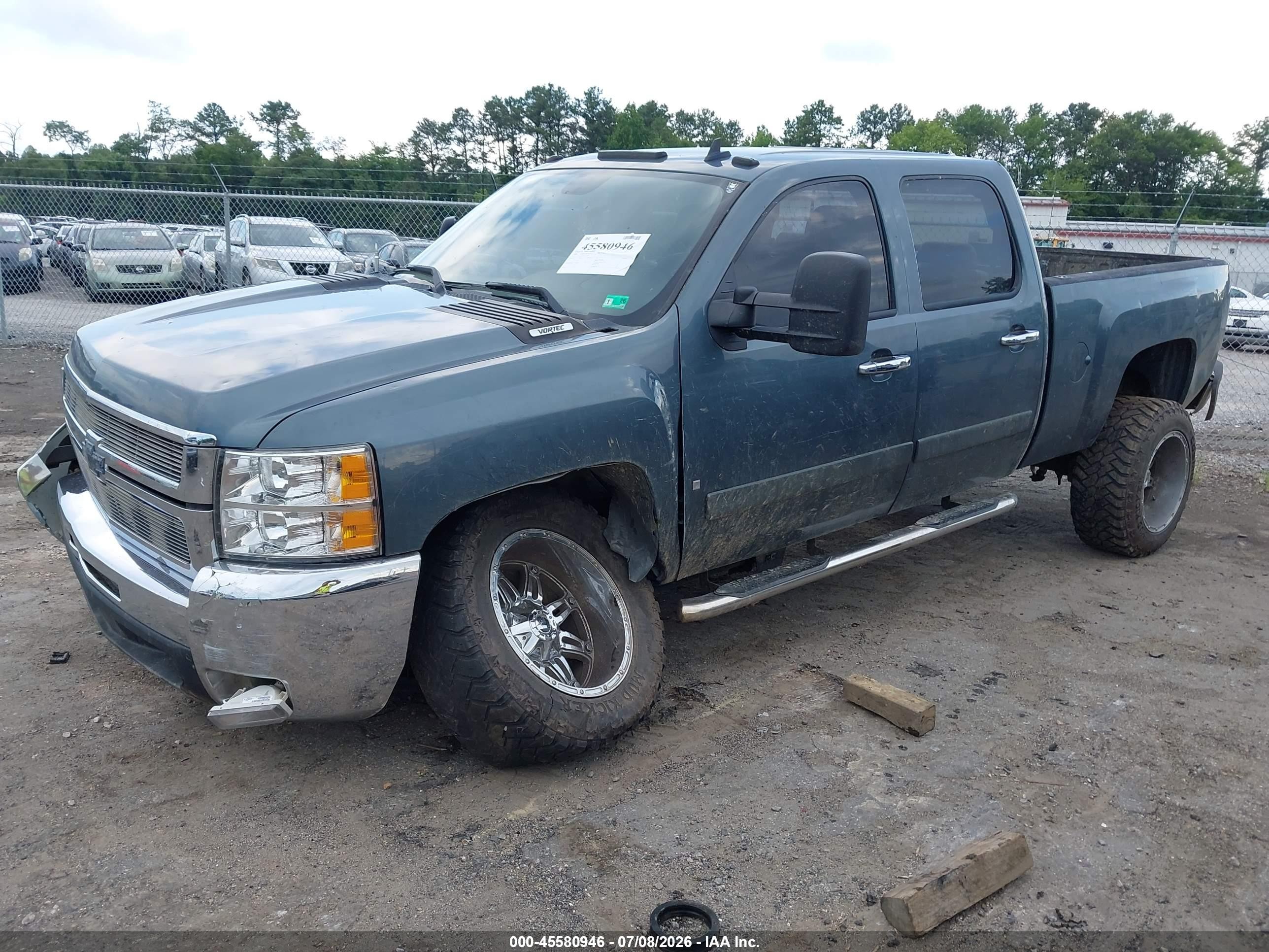2008 Chevrolet Silverado 2500hd Lt2 Blue vin: 1GCHK23K68F120285