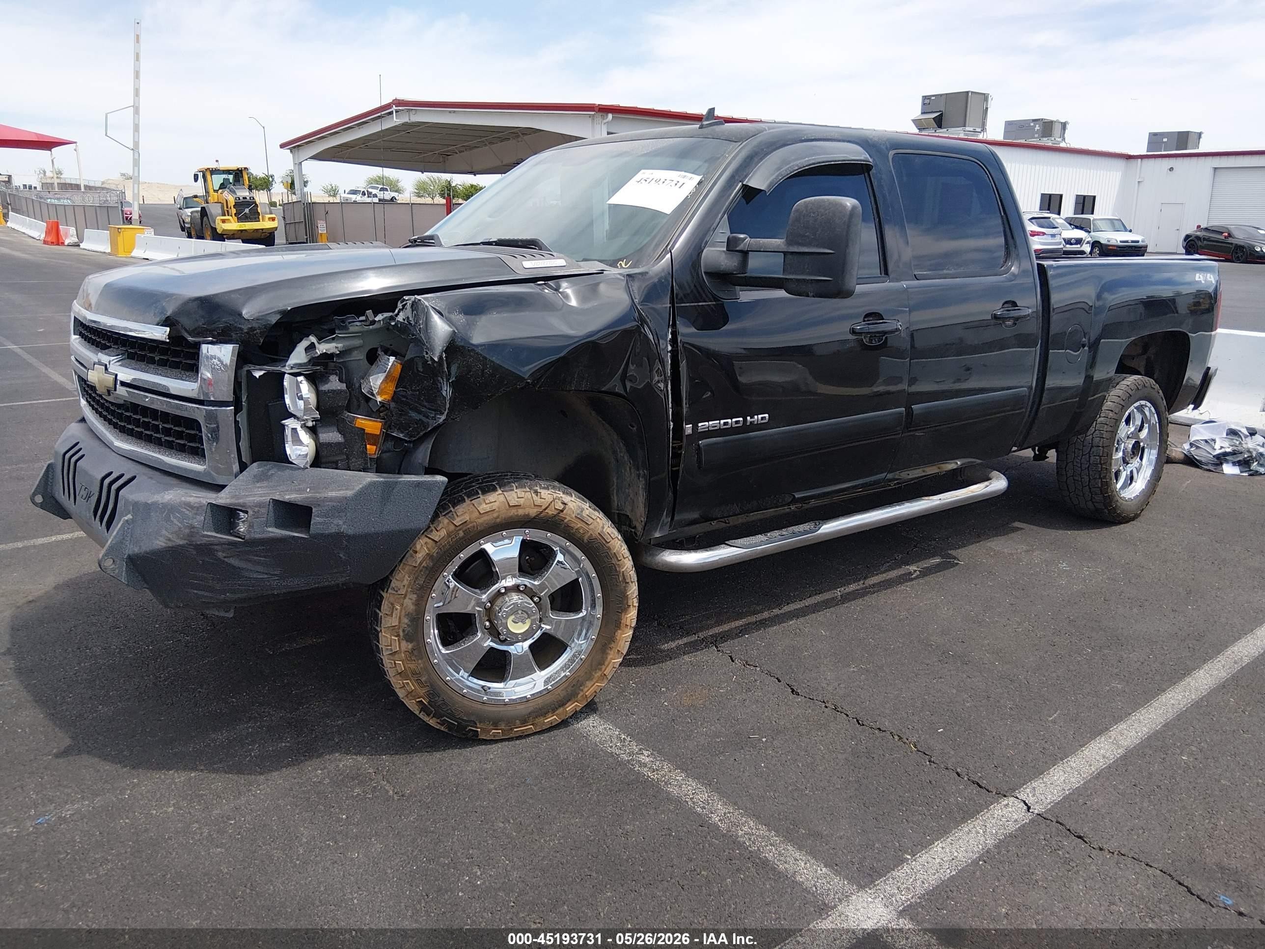 2008 Chevrolet Silverado 2500hd Ltz Black vin: 1GCHK23K78F187588