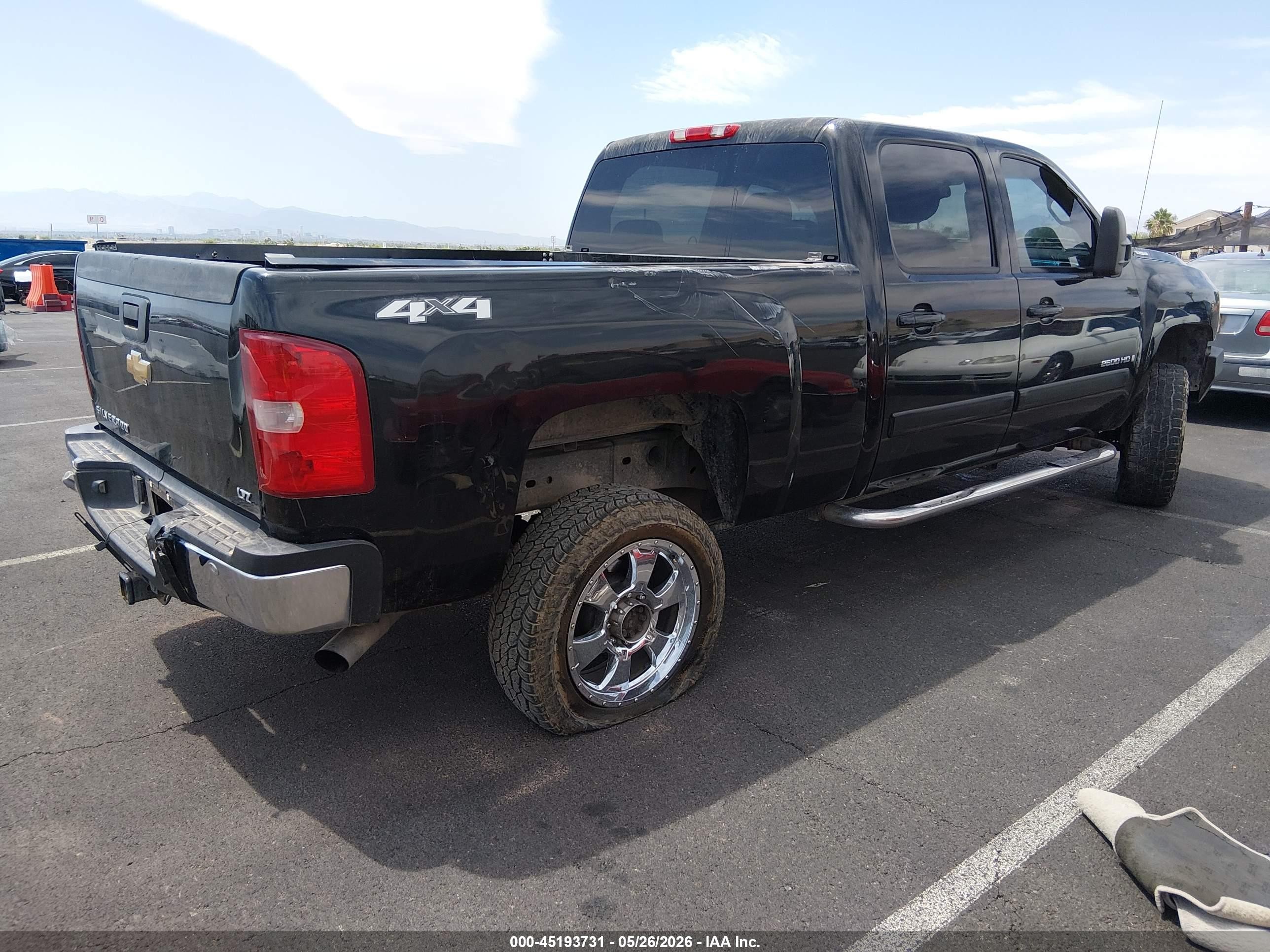 2008 Chevrolet Silverado 2500hd Ltz Black vin: 1GCHK23K78F187588