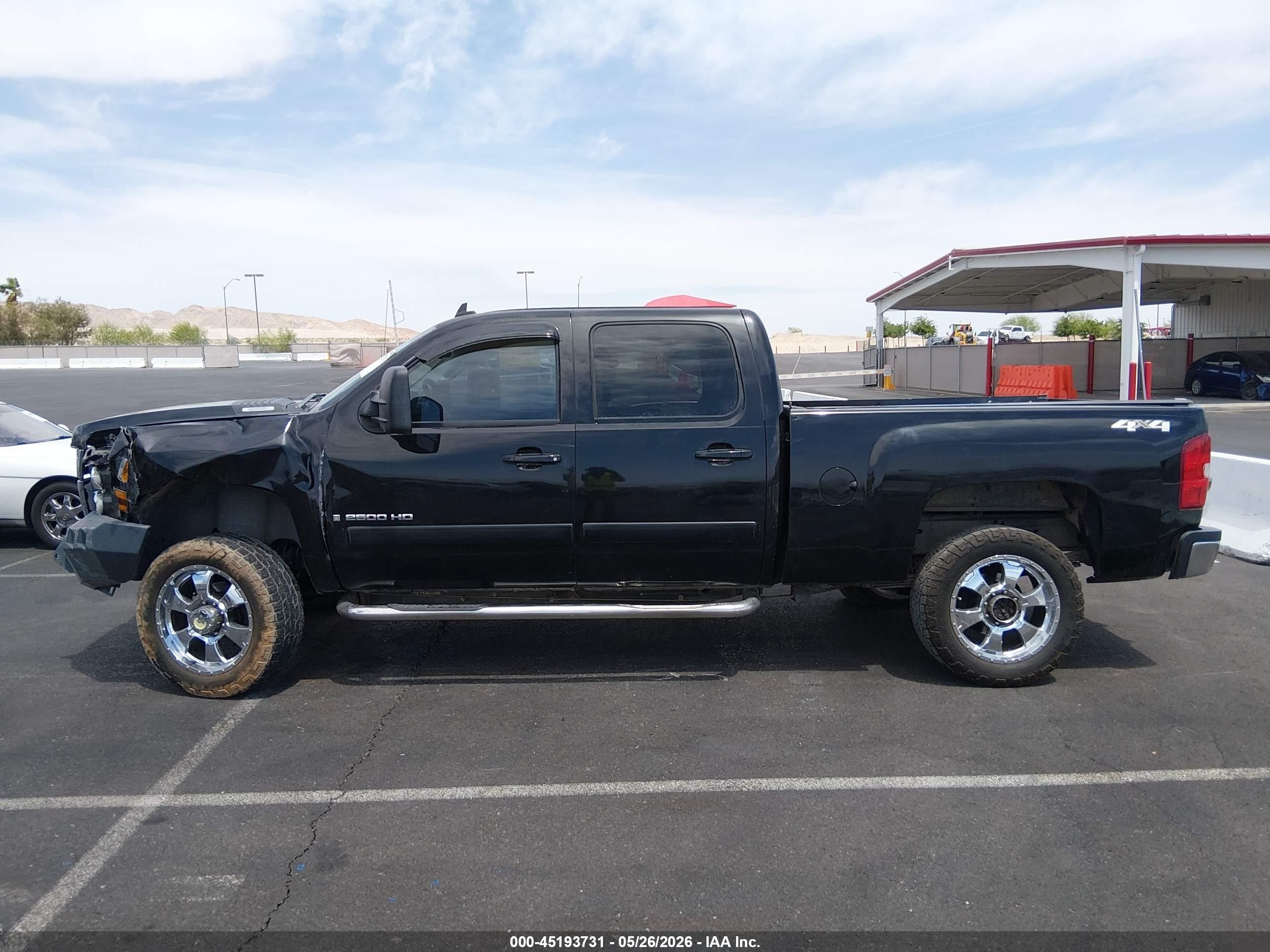 2008 Chevrolet Silverado 2500hd Ltz Black vin: 1GCHK23K78F187588