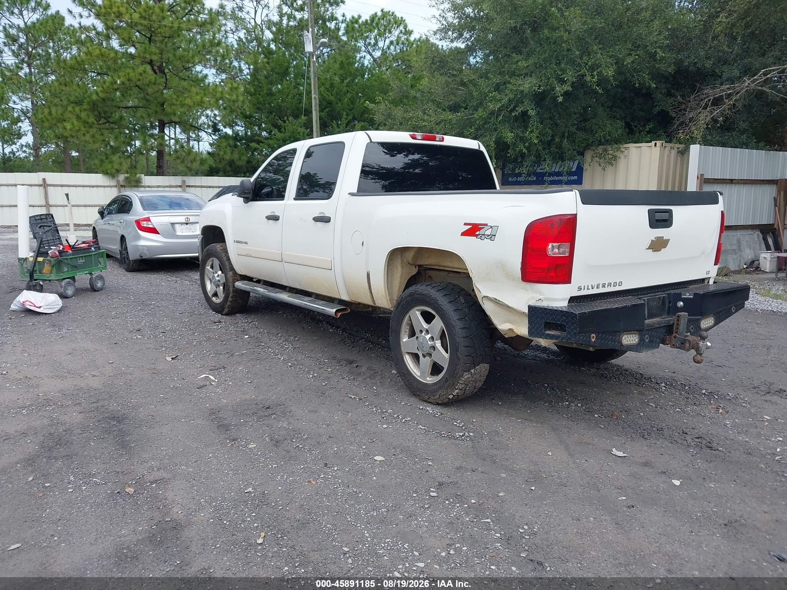 2007 Chevrolet Silverado 2500hd Lt1 Белый vin: 1GCHK23K87F564671