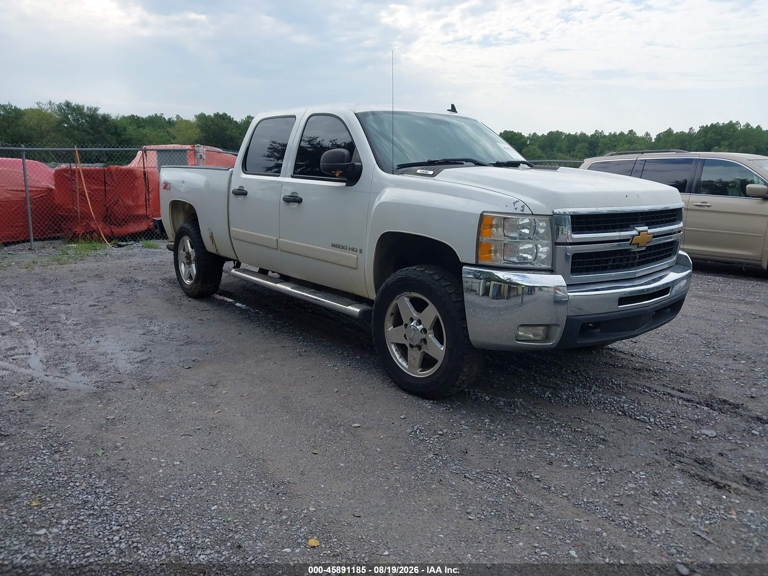 2007 Chevrolet Silverado 2500hd Lt1 Белый vin: 1GCHK23K87F564671