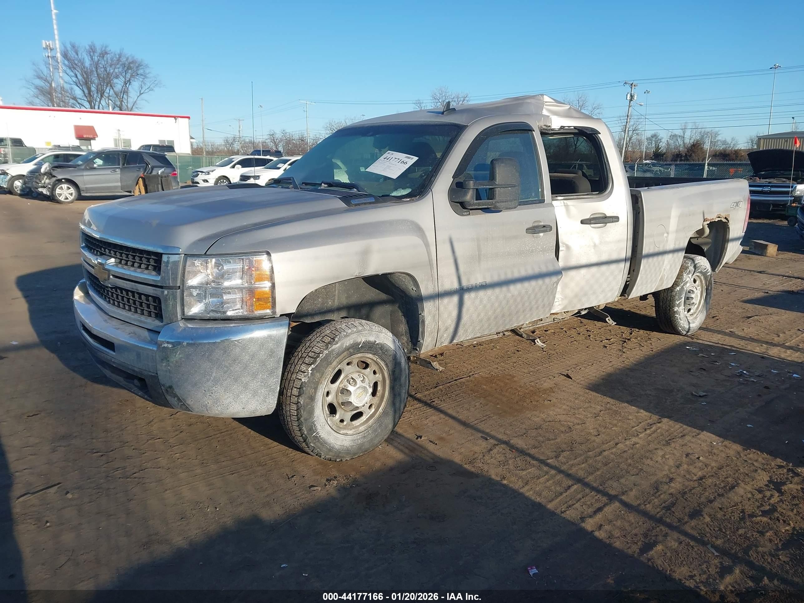 2008 Chevrolet Silverado 2500hd Work Truck Silver vin: 1GCHK23KX8F149952