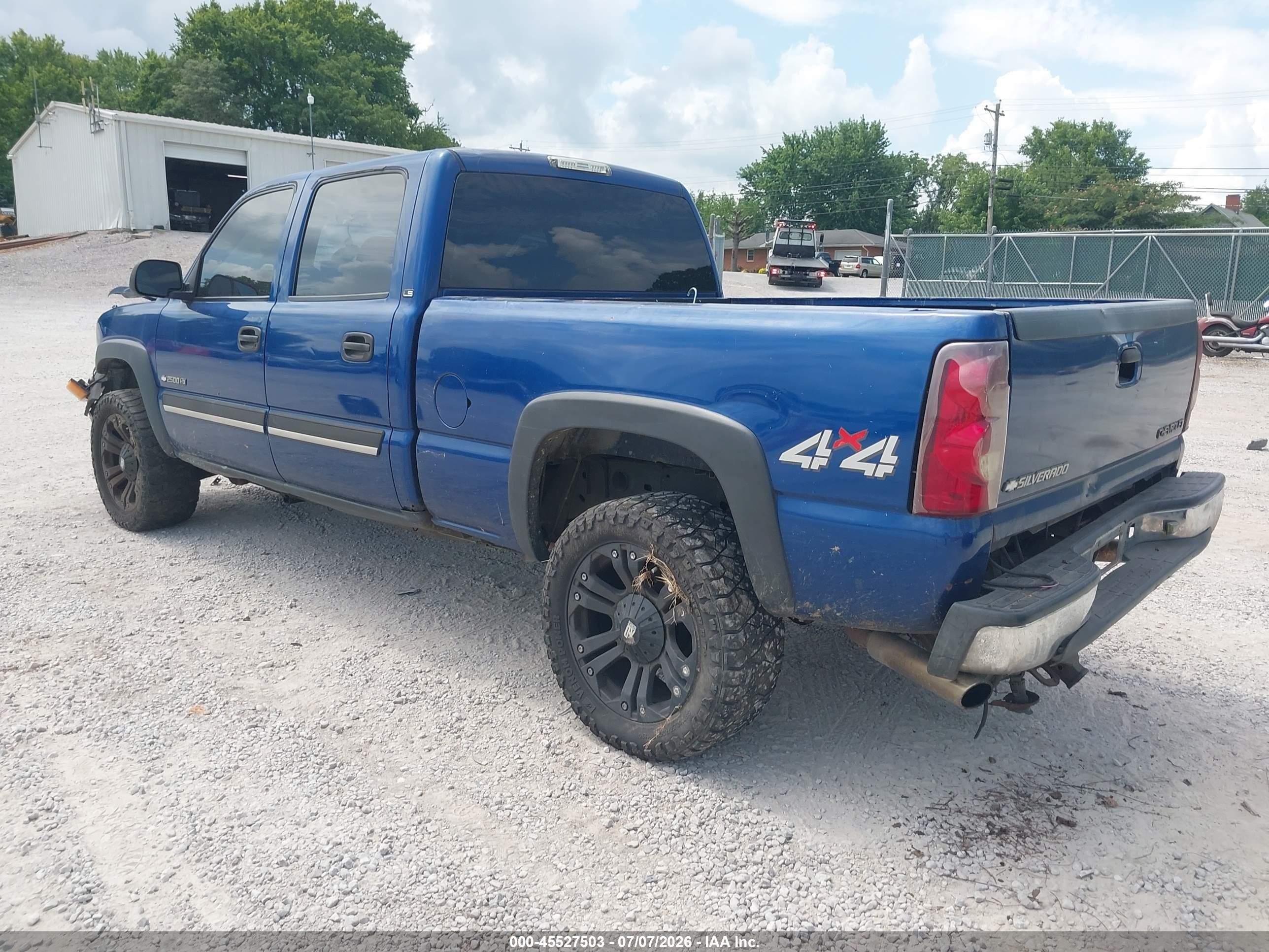 2003 Chevrolet Silverado 2500hd Ls Blue vin: 1GCHK23U03F150781