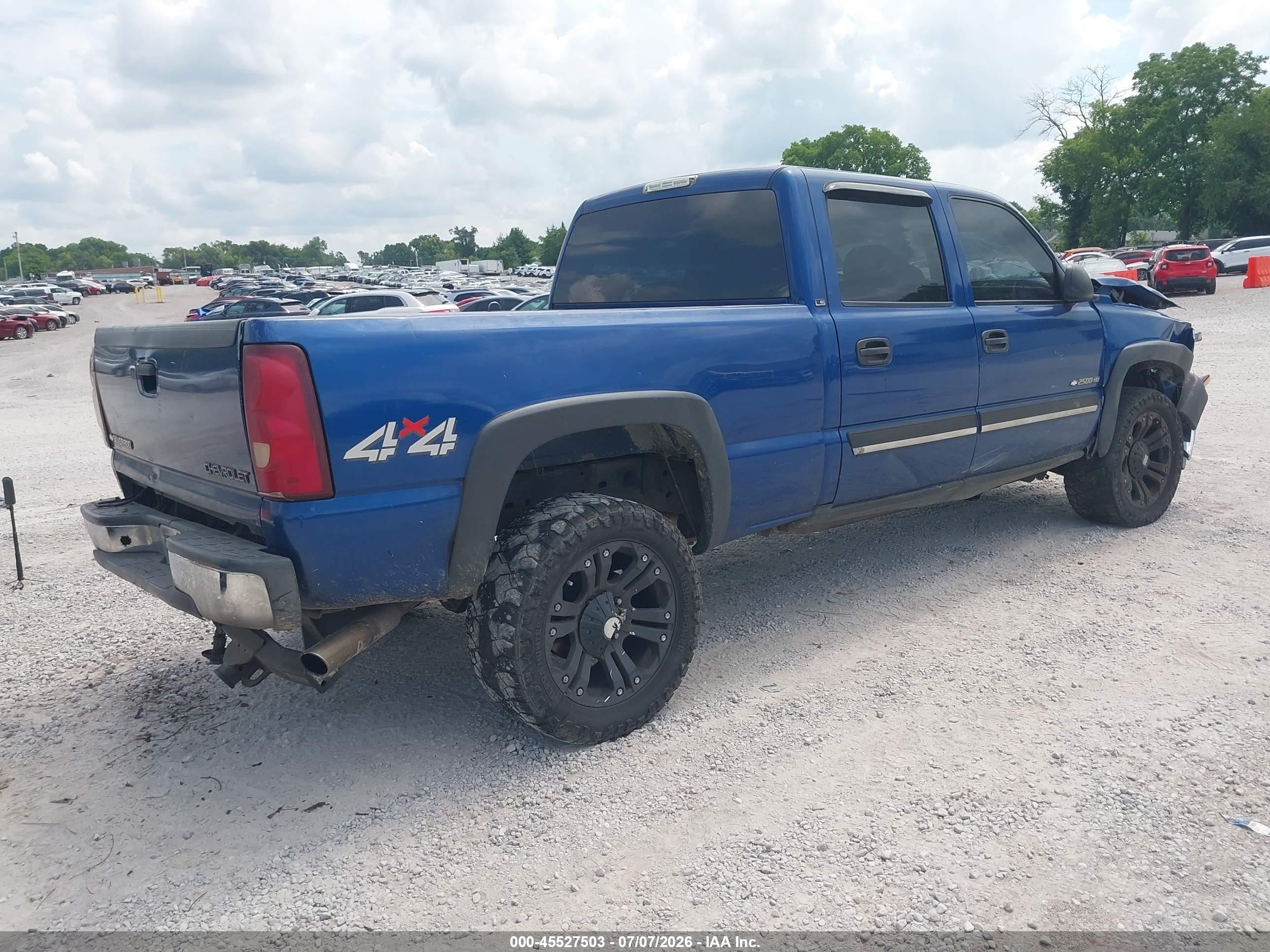 2003 Chevrolet Silverado 2500hd Ls Blue vin: 1GCHK23U03F150781