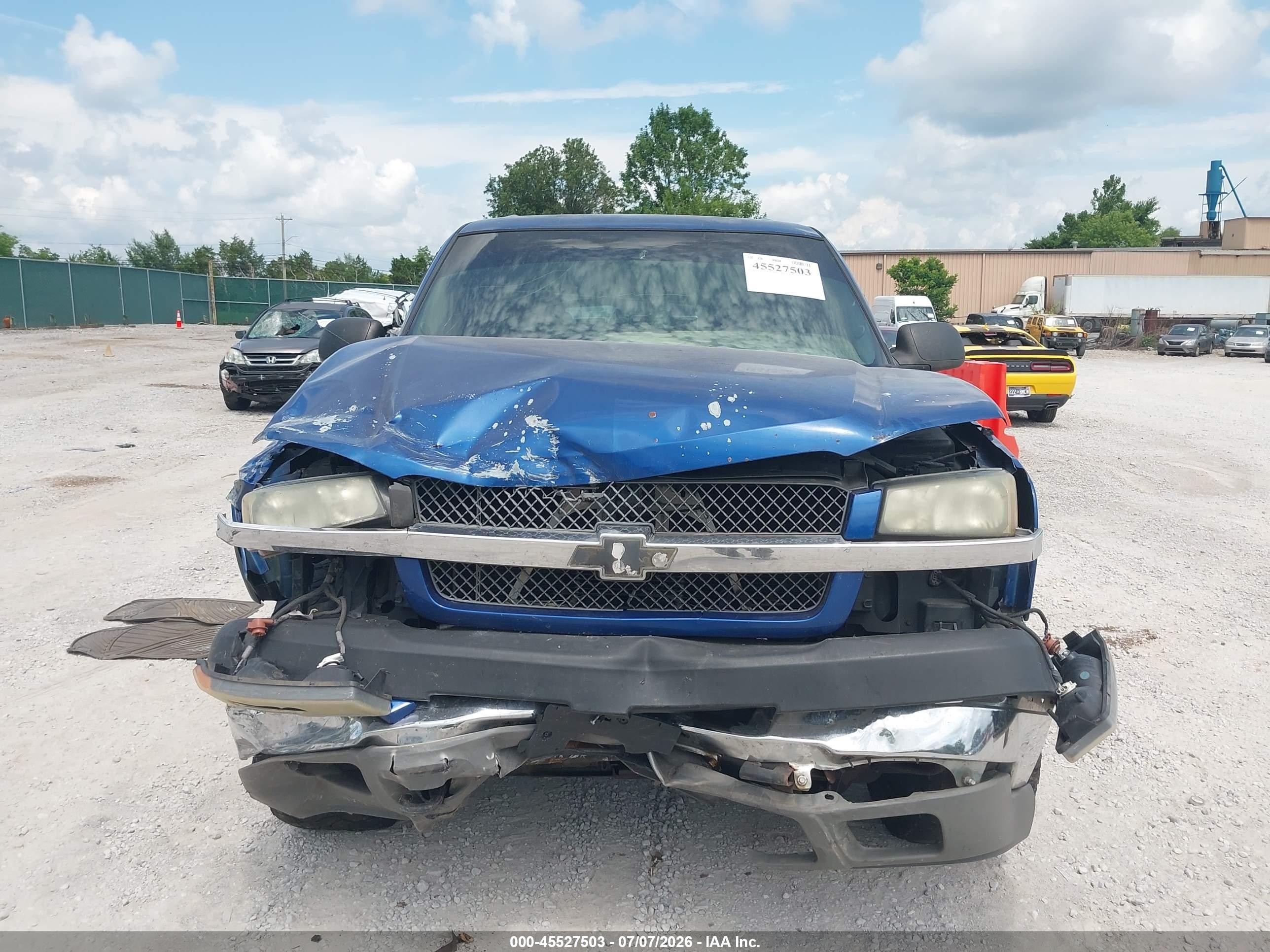 2003 Chevrolet Silverado 2500hd Ls Blue vin: 1GCHK23U03F150781