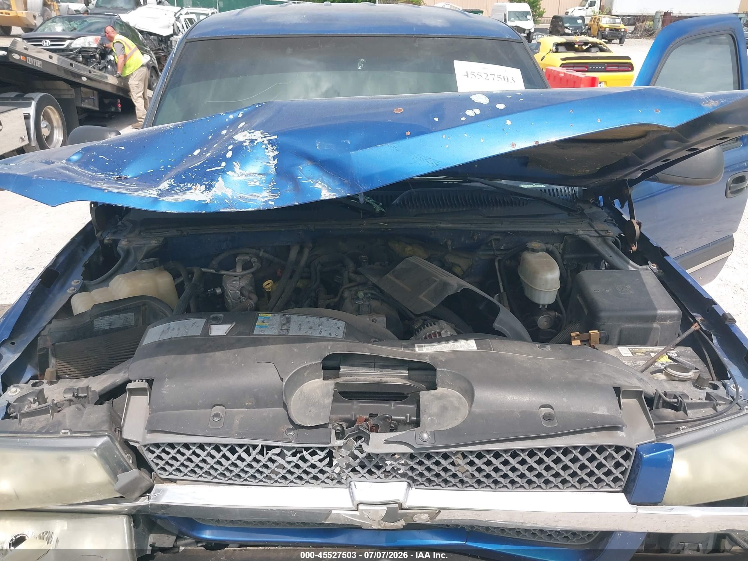 2003 Chevrolet Silverado 2500hd Ls Blue vin: 1GCHK23U03F150781