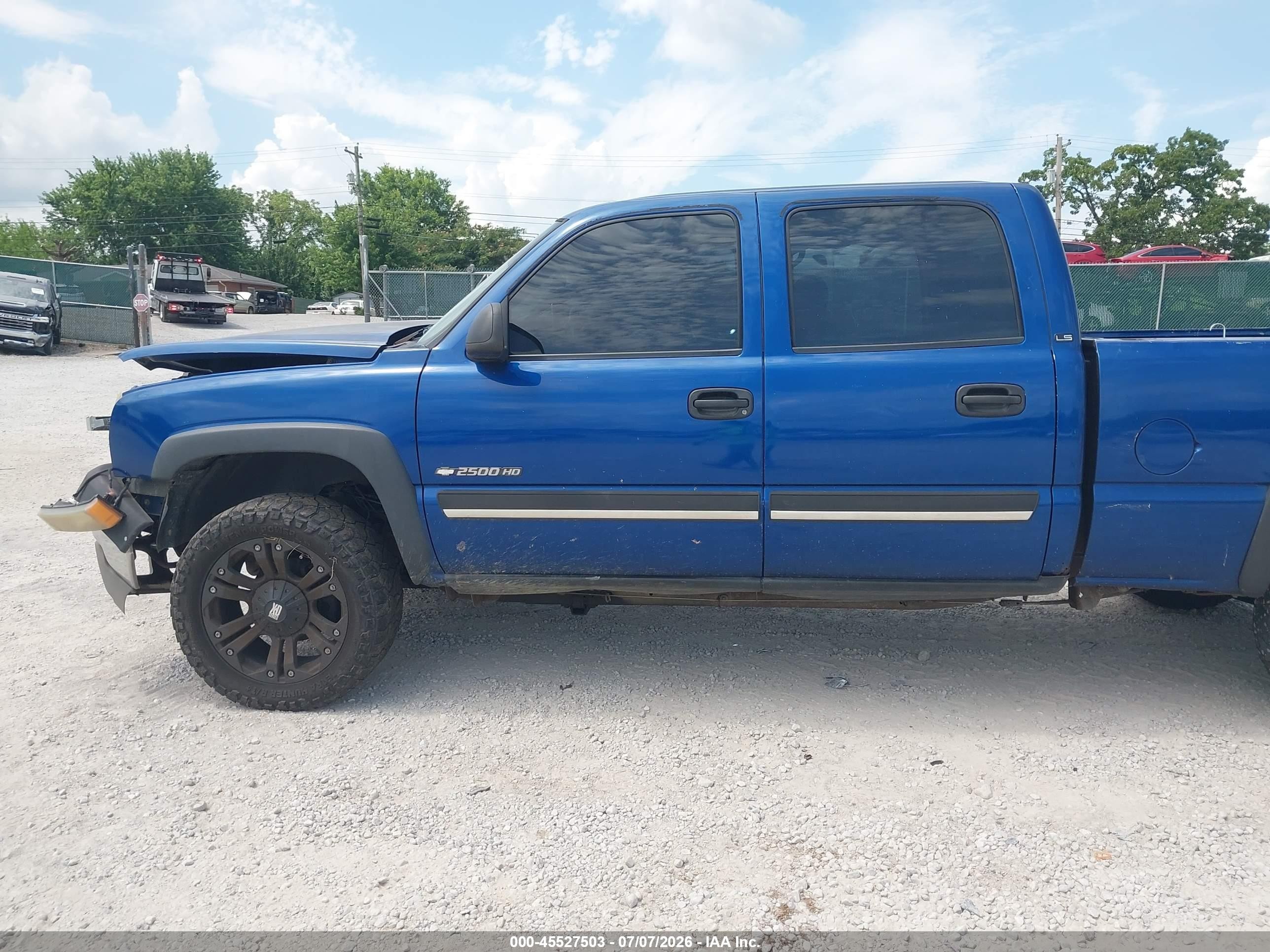2003 Chevrolet Silverado 2500hd Ls Blue vin: 1GCHK23U03F150781