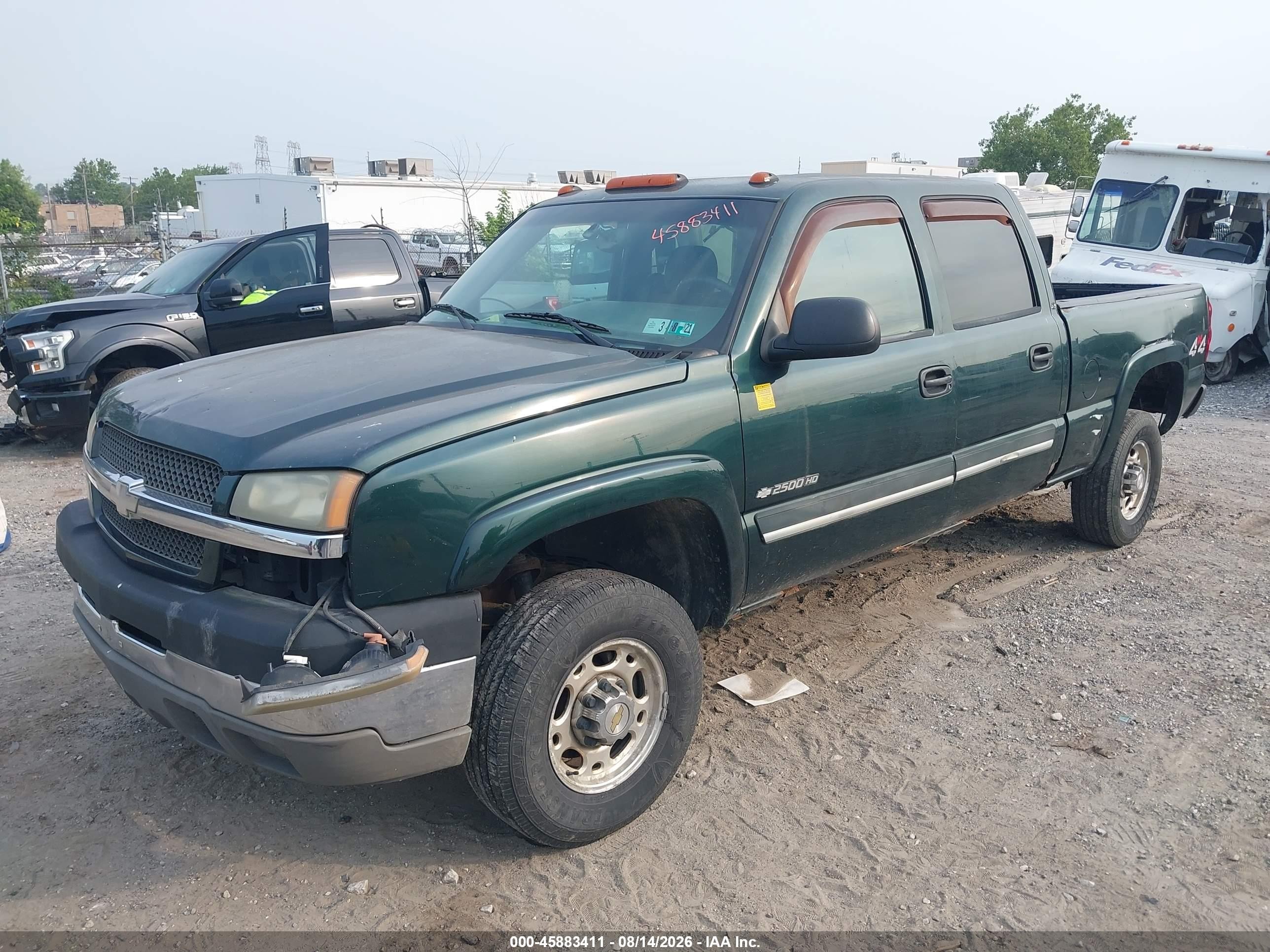 2004 Chevrolet Silverado 2500hd Ls Green vin: 1GCHK23U04F123047