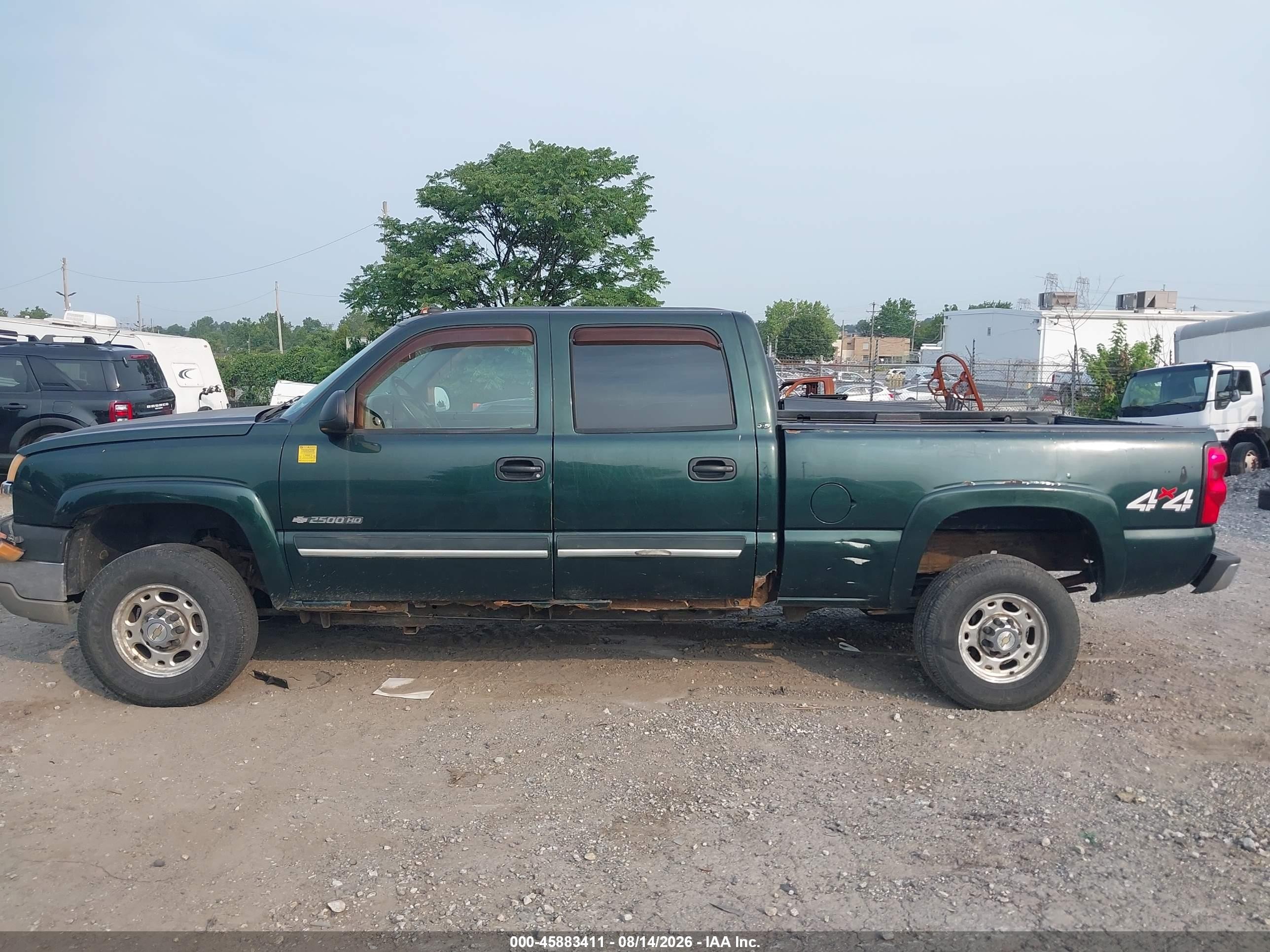 2004 Chevrolet Silverado 2500hd Ls Green vin: 1GCHK23U04F123047