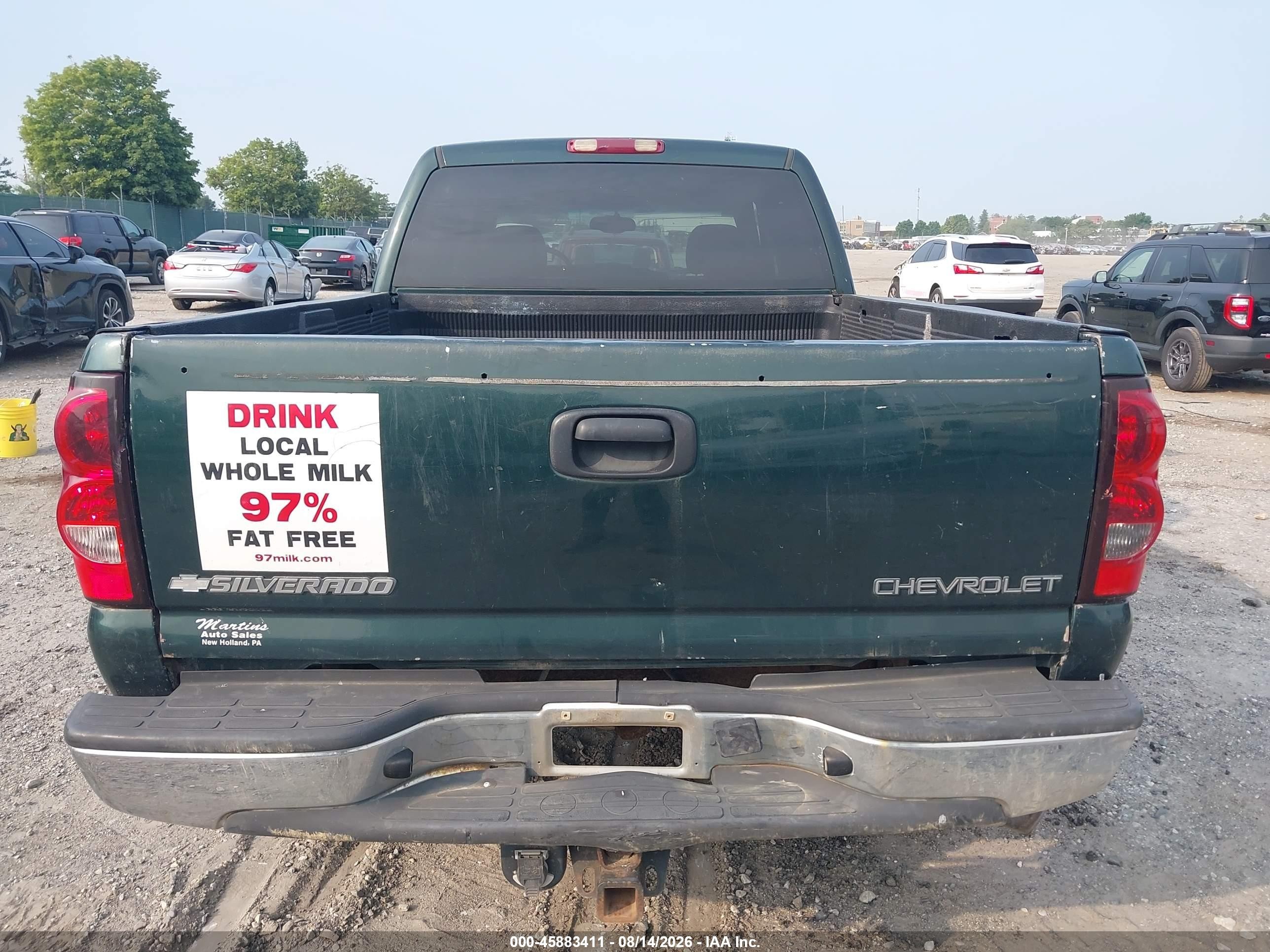 2004 Chevrolet Silverado 2500hd Ls Green vin: 1GCHK23U04F123047