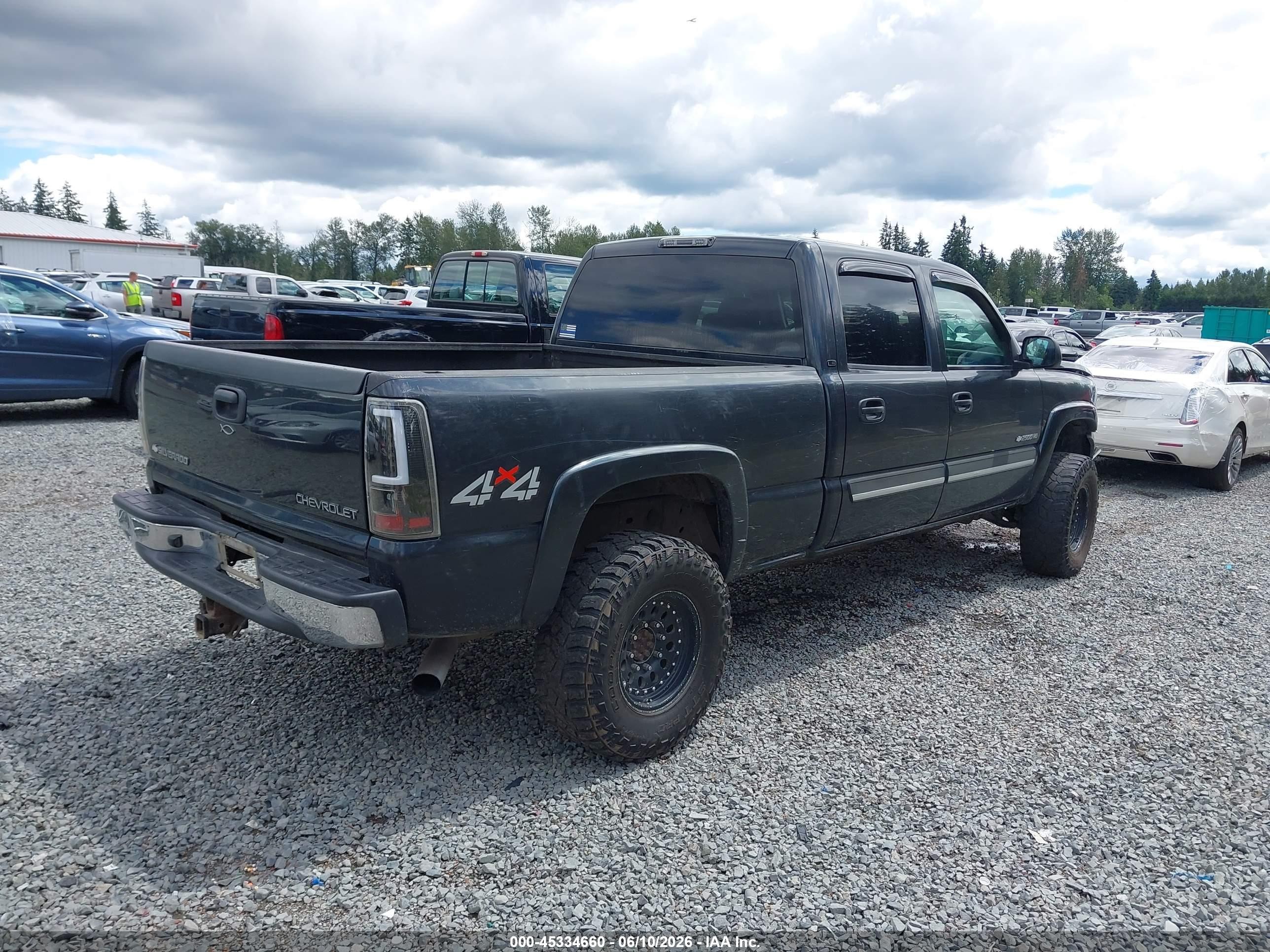 2005 Chevrolet Silverado 2500hd Ls Gray vin: 1GCHK23U05F812796