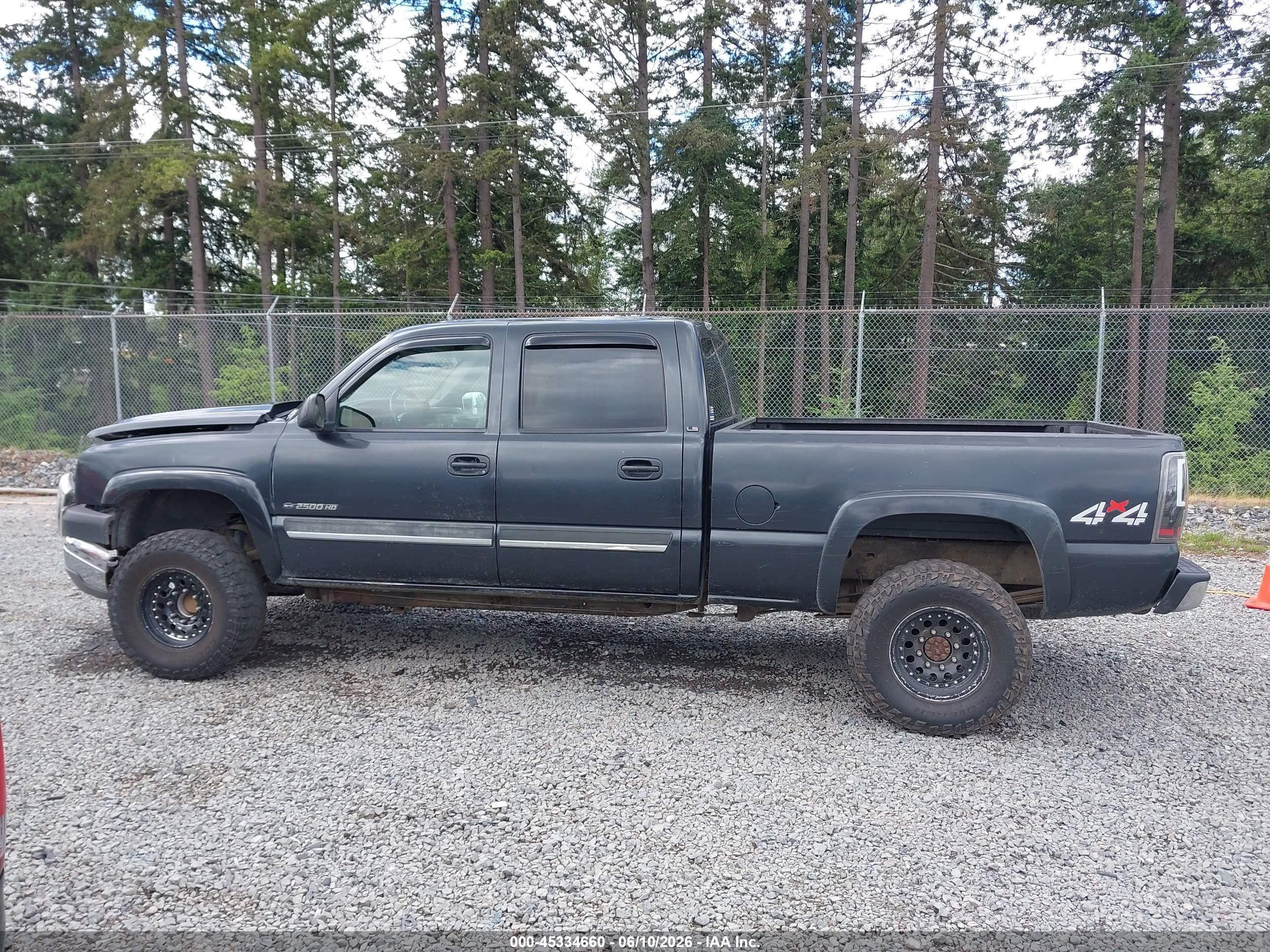 2005 Chevrolet Silverado 2500hd Ls Gray vin: 1GCHK23U05F812796