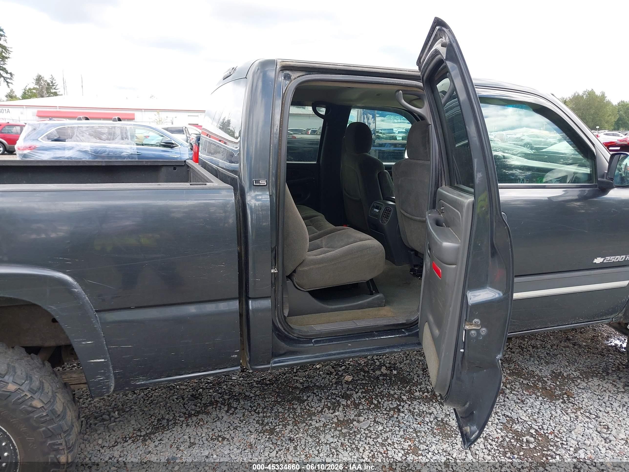 2005 Chevrolet Silverado 2500hd Ls Gray vin: 1GCHK23U05F812796