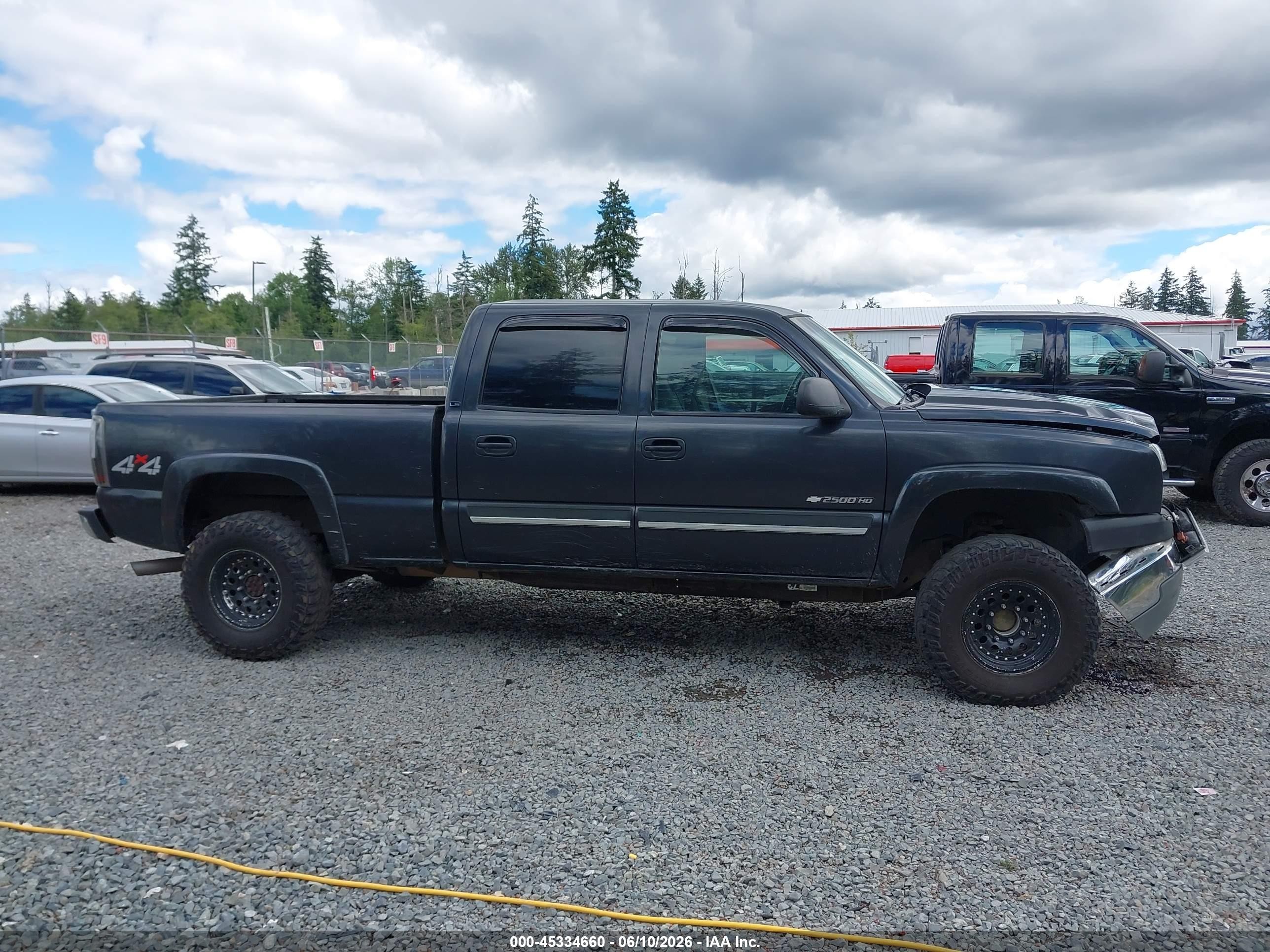 2005 Chevrolet Silverado 2500hd Ls Gray vin: 1GCHK23U05F812796