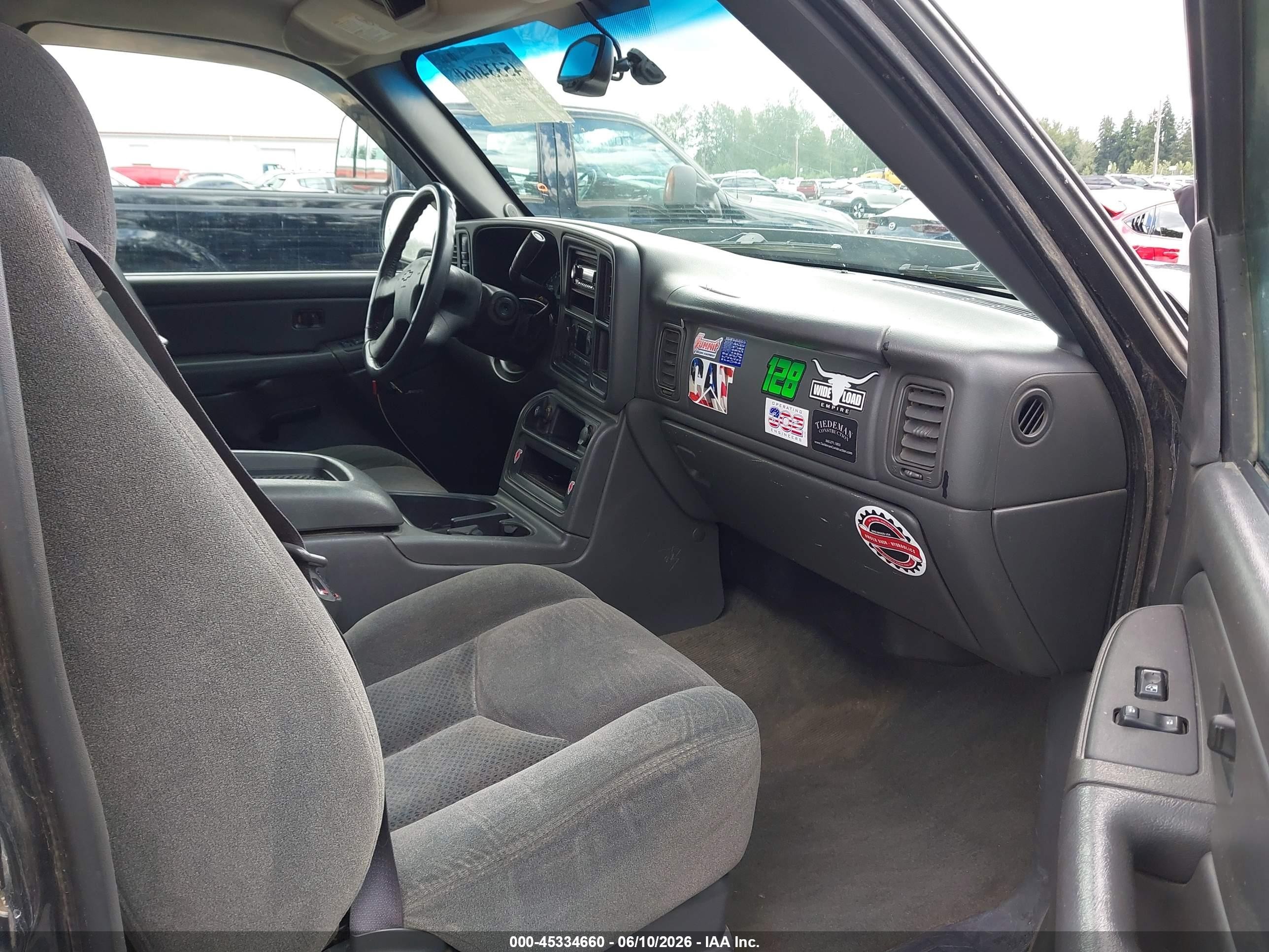 2005 Chevrolet Silverado 2500hd Ls Gray vin: 1GCHK23U05F812796