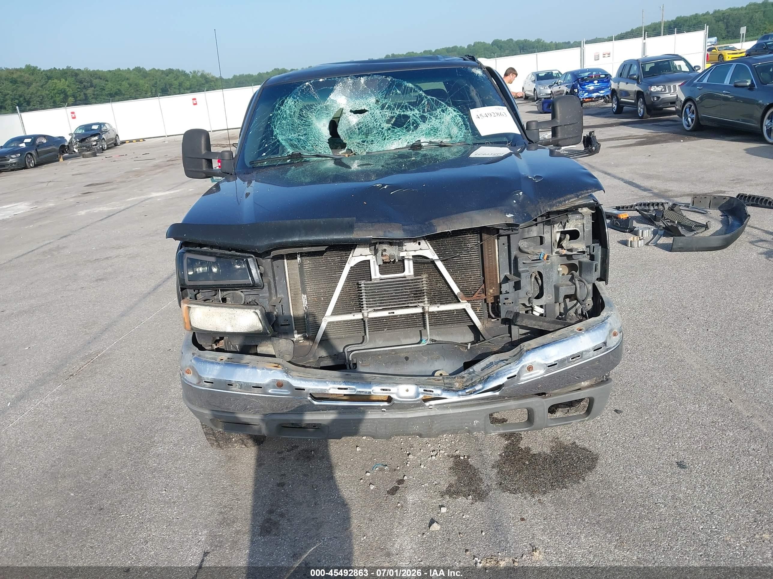 2004 Chevrolet Silverado 2500hd Ls Gray vin: 1GCHK23U14F133067