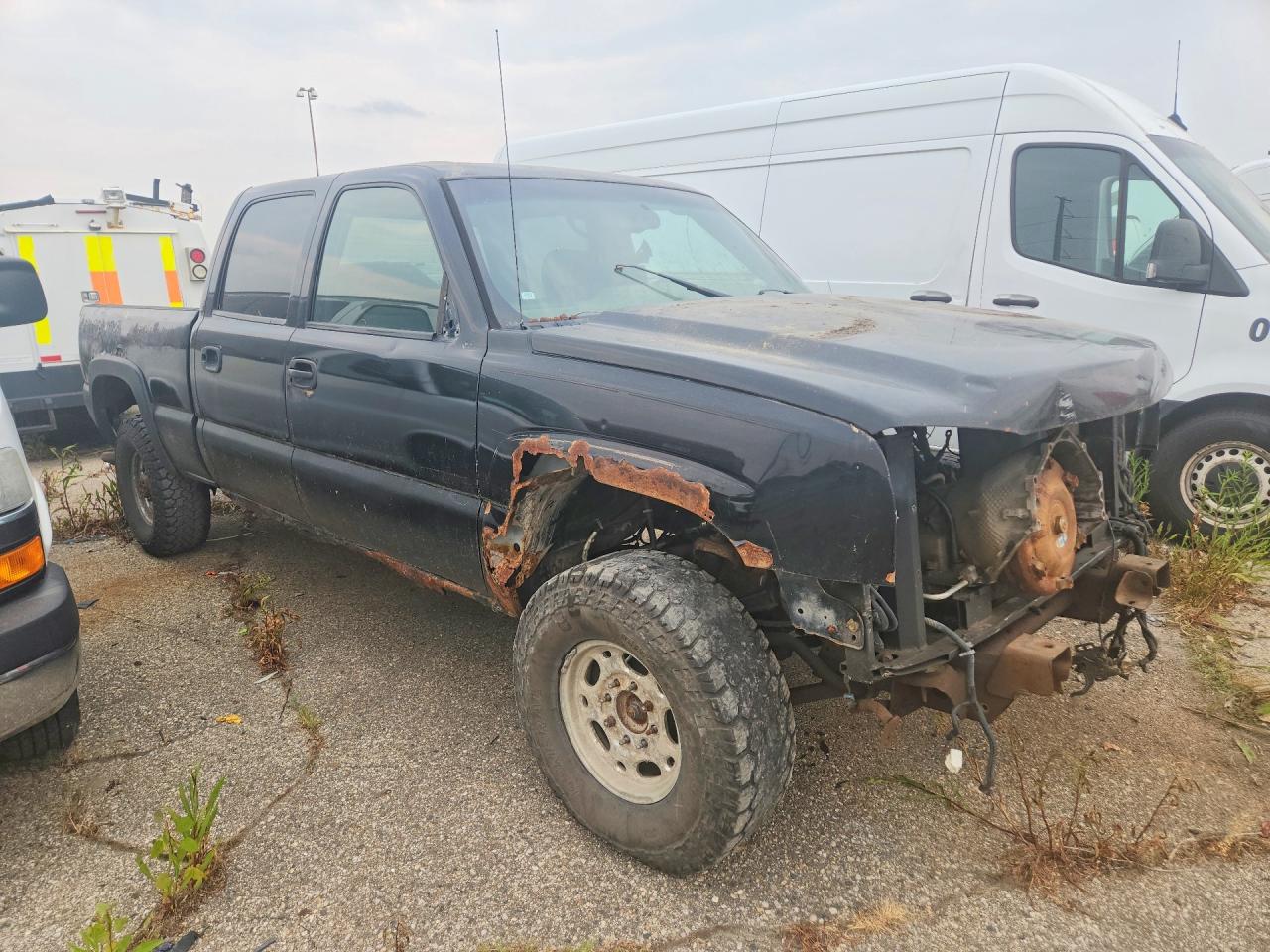 2007 Chevrolet Silverado K2500 Heavy Duty Черный vin: 1GCHK23U17F200951