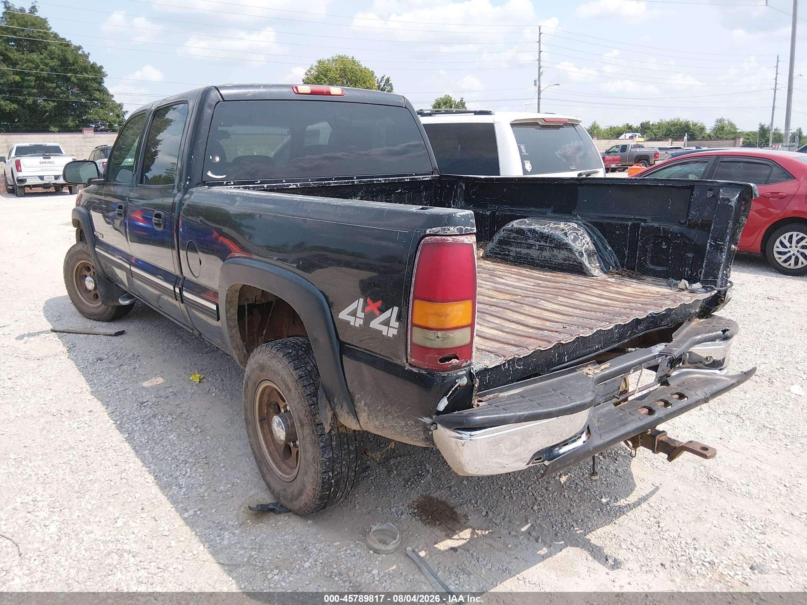 2002 Chevrolet Silverado 2500hd Lt Black vin: 1GCHK23U22F235555