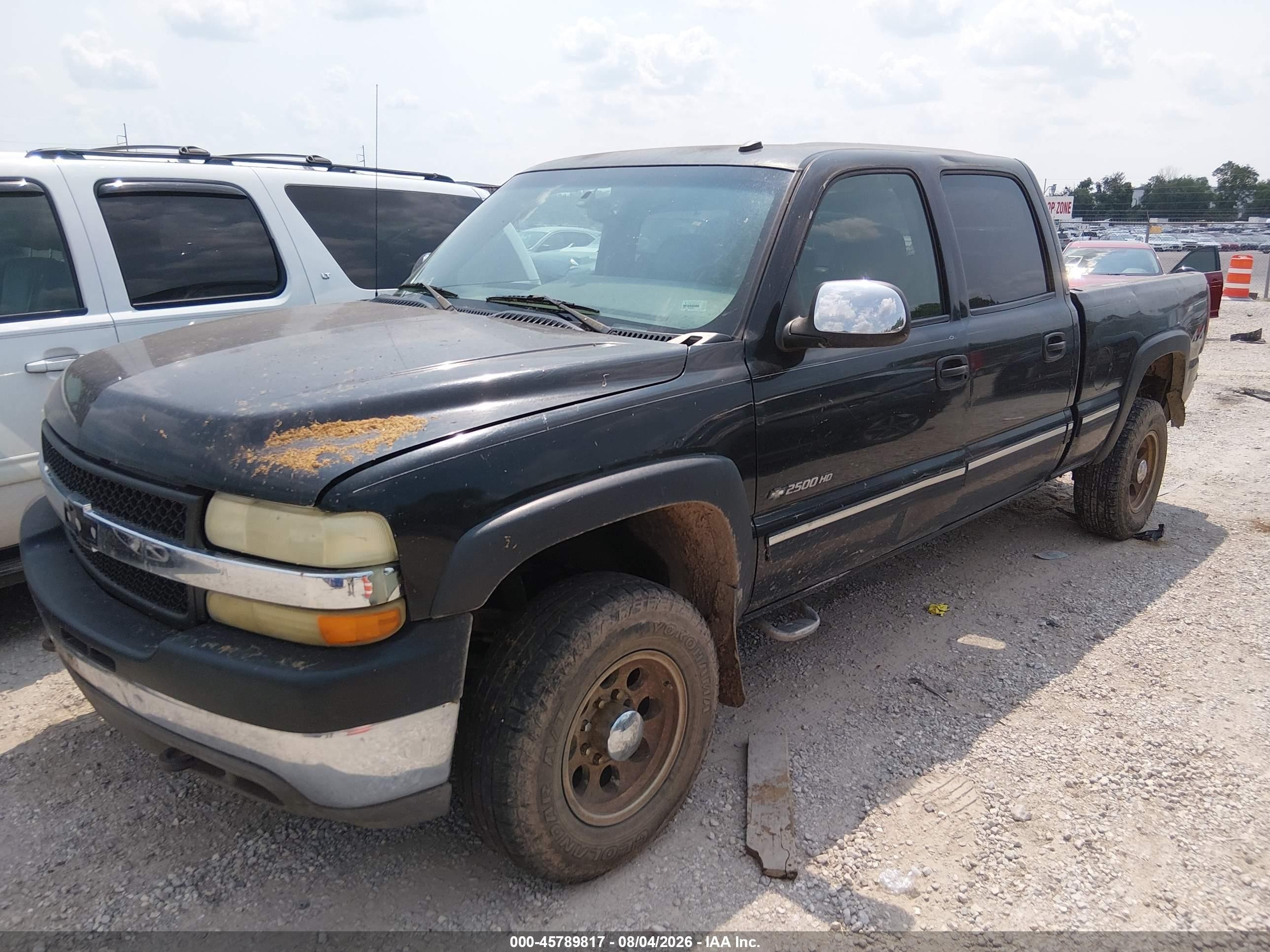 2002 Chevrolet Silverado 2500hd Lt Black vin: 1GCHK23U22F235555