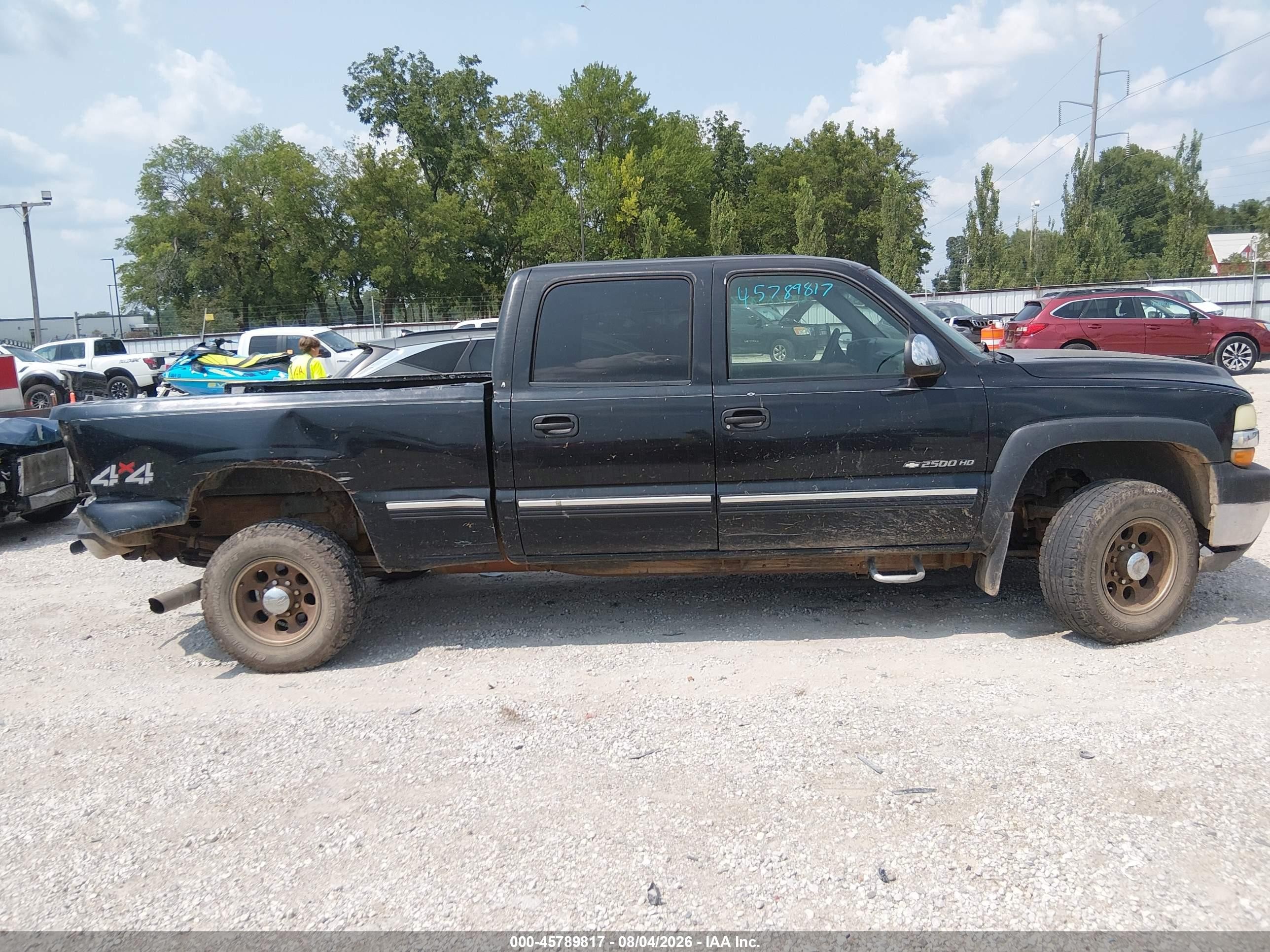 2002 Chevrolet Silverado 2500hd Lt Black vin: 1GCHK23U22F235555