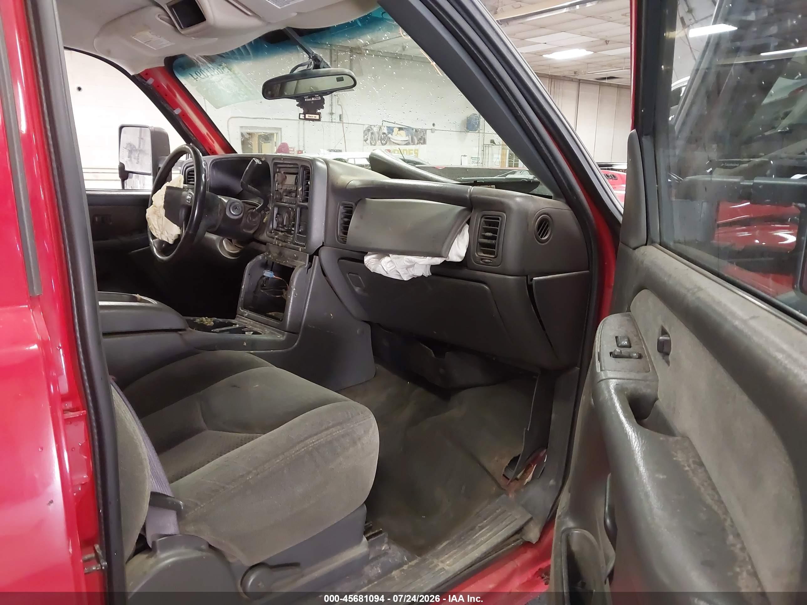 2003 Chevrolet Silverado 2500hd Ls Red vin: 1GCHK23U23F178355