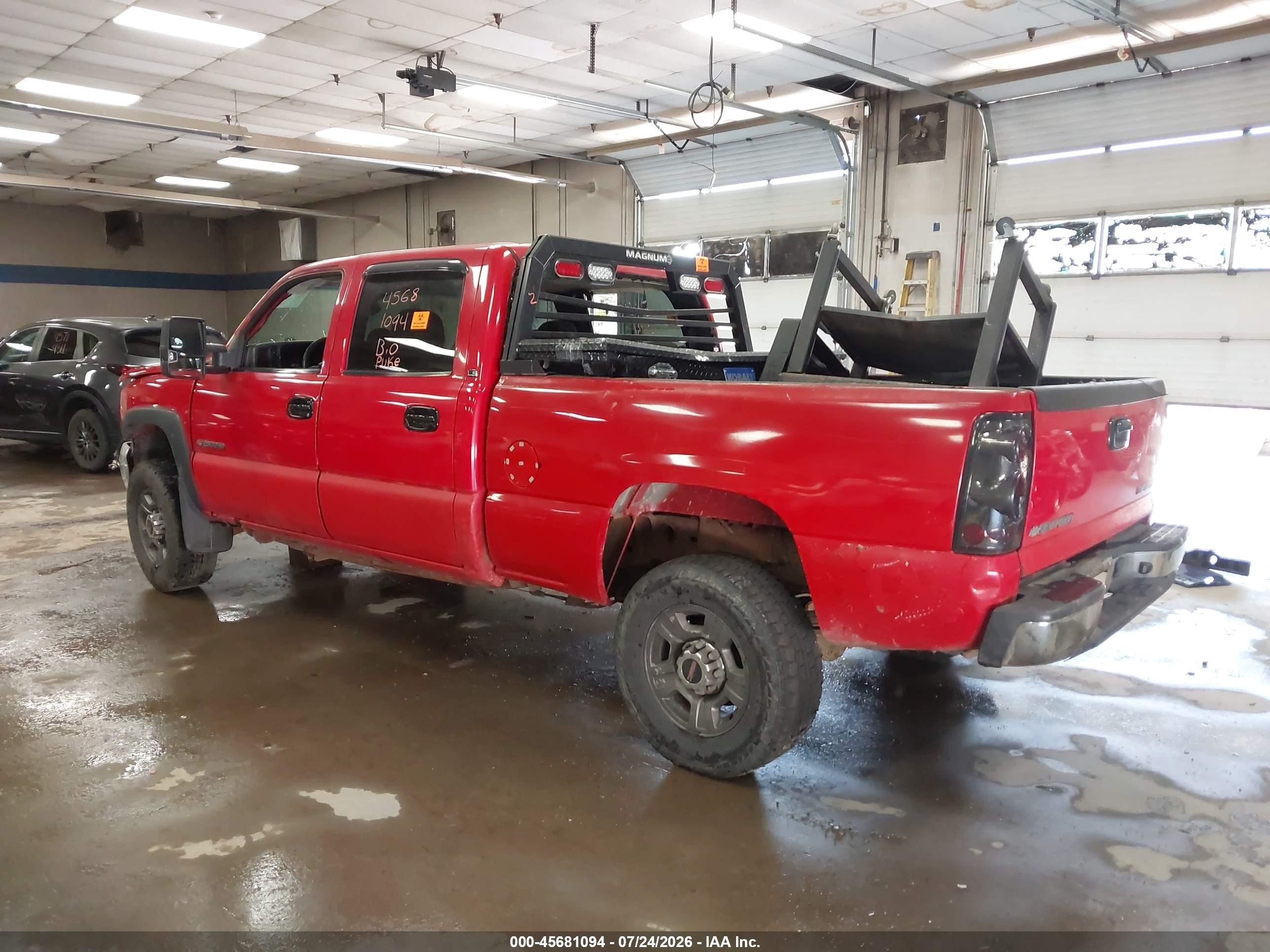 2003 Chevrolet Silverado 2500hd Ls Red vin: 1GCHK23U23F178355